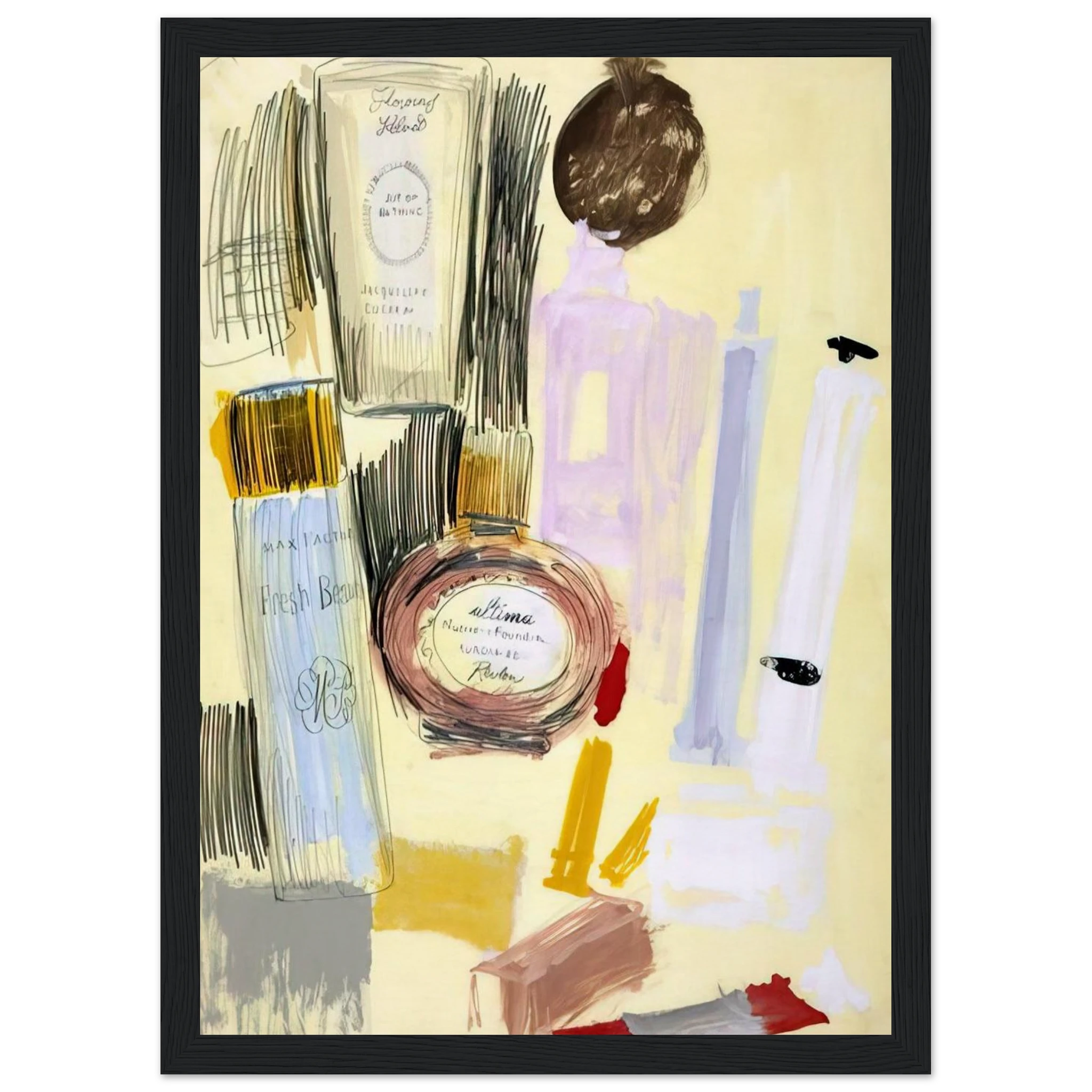 Untitled  Beauty Products  Framed Poster | Andy Warhol Framed Prints Wall Art | Andy Warhol Prints