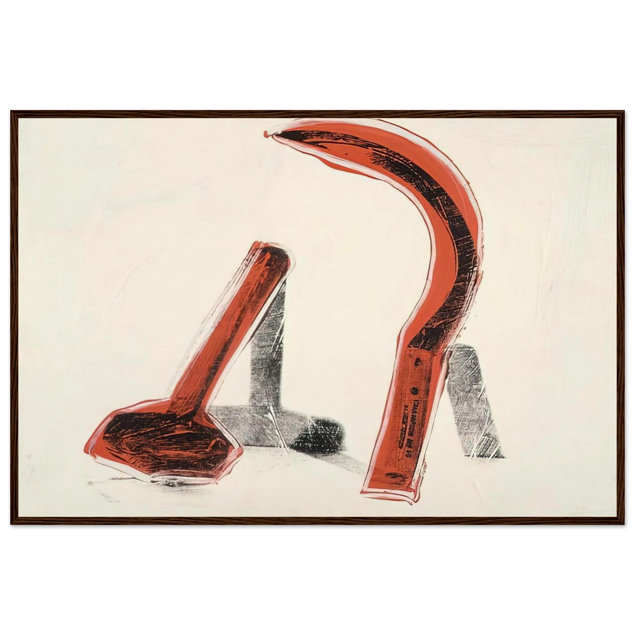 Hammer and Sickle Framed Poster | Andy Warhol Framed Prints Wall Art | Andy Warhol Prints