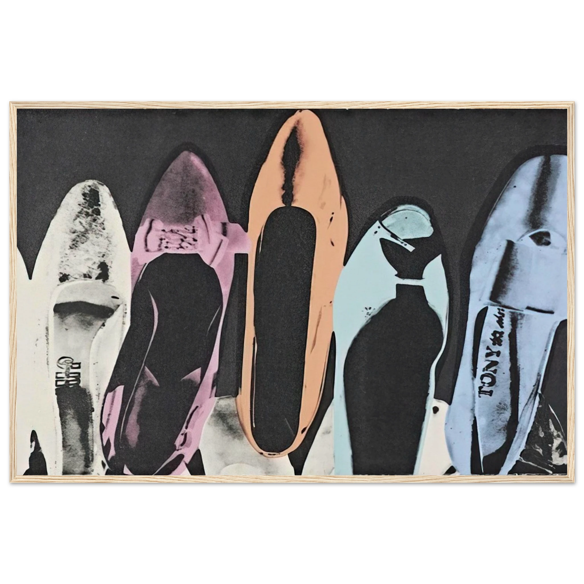 Diamond Dust Shoes Framed Poster | Andy Warhol Framed Prints Wall Art | Andy Warhol Prints