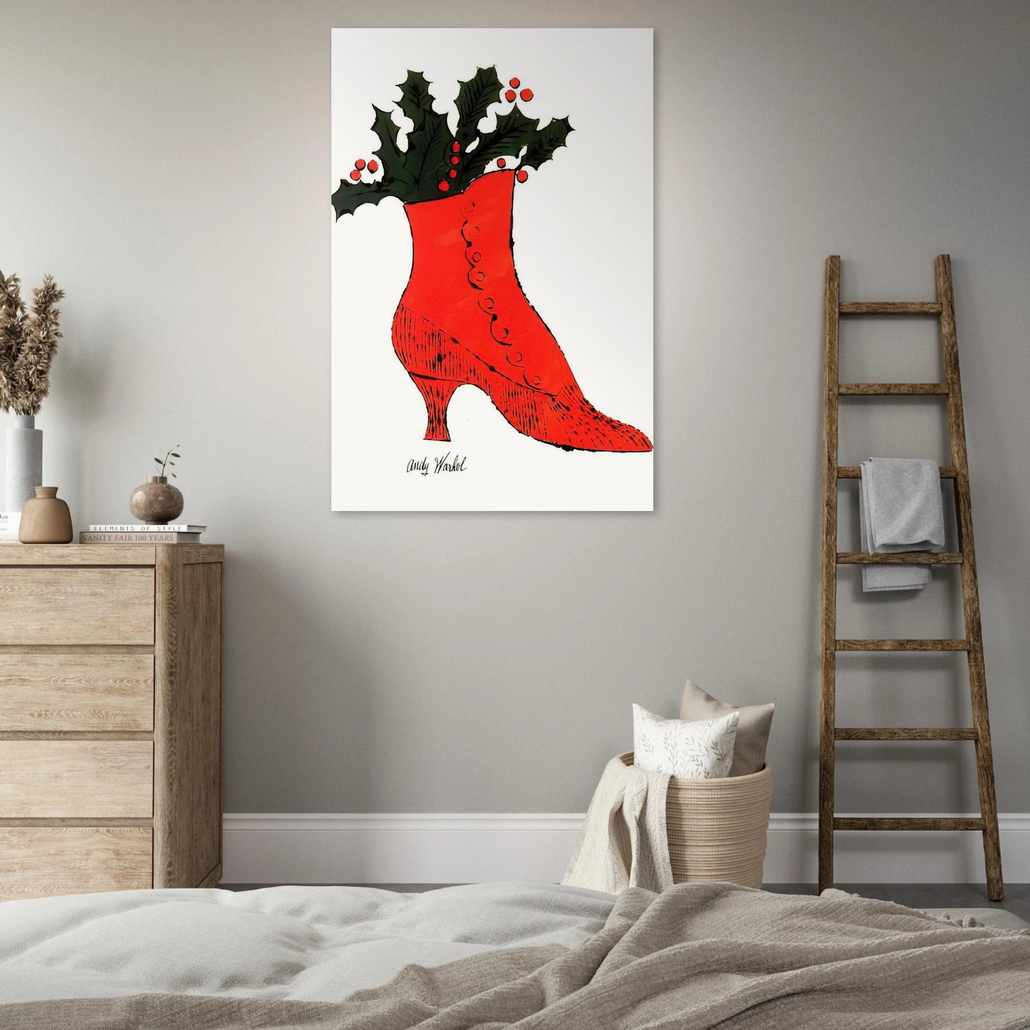 Untitled  red Boot Wit Holly  Poster | Andy Warhol Poster | Andy Warhol Prints