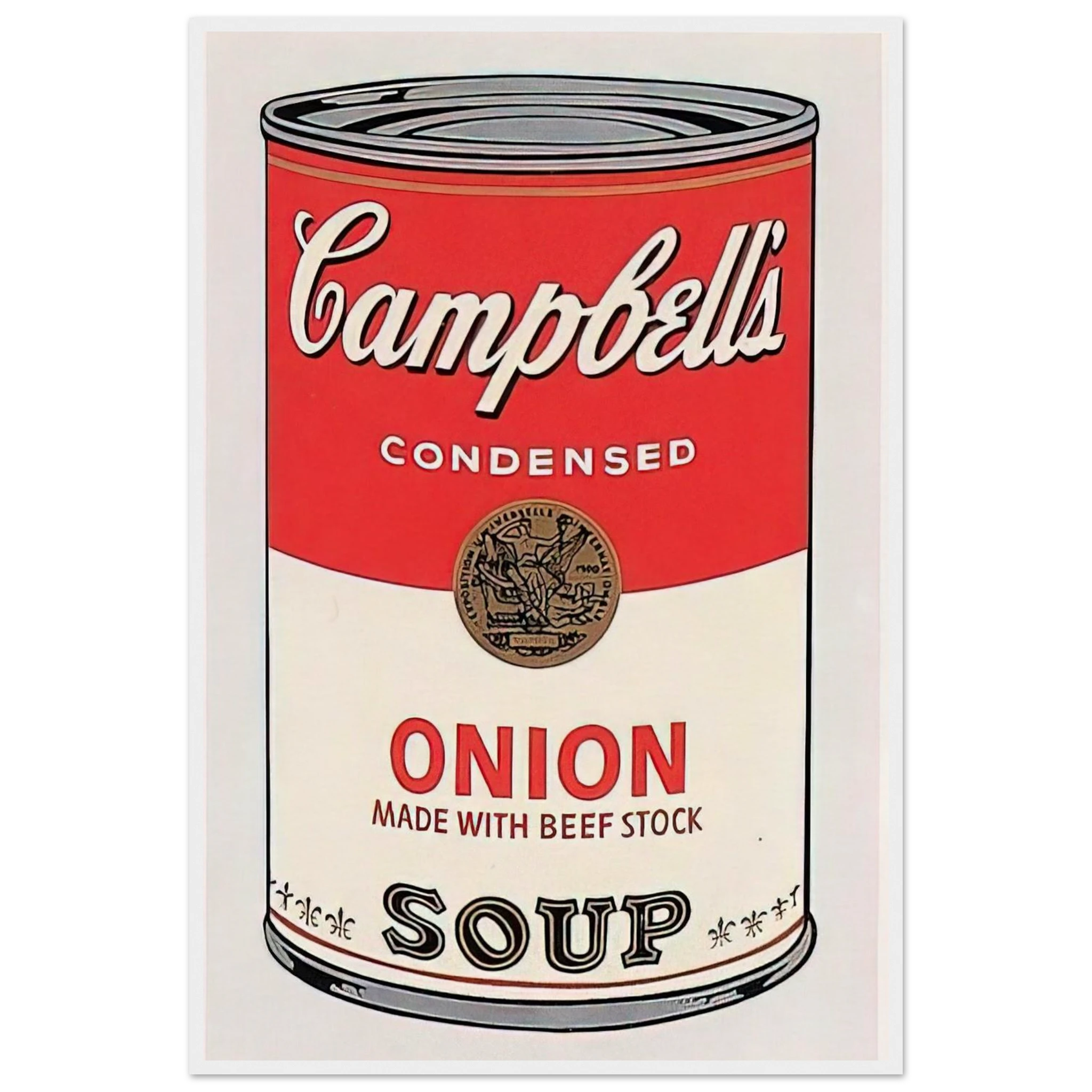 Campbell's Soup Can  onion  Framed Poster | Andy Warhol Framed Prints Wall Art | Andy Warhol Prints