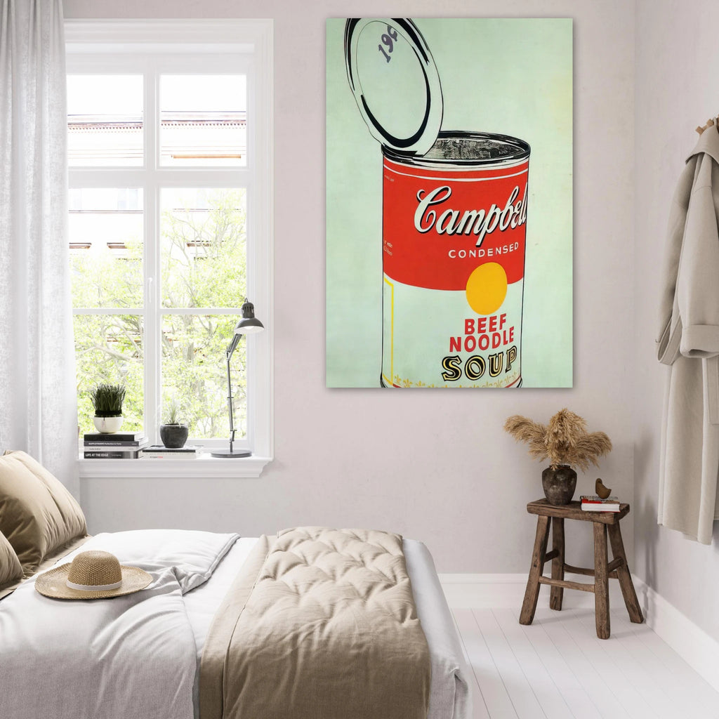 Big Campbell's Soup Can 19c  Beef Noodle  Poster | Andy Warhol Poster | Andy Warhol Prints