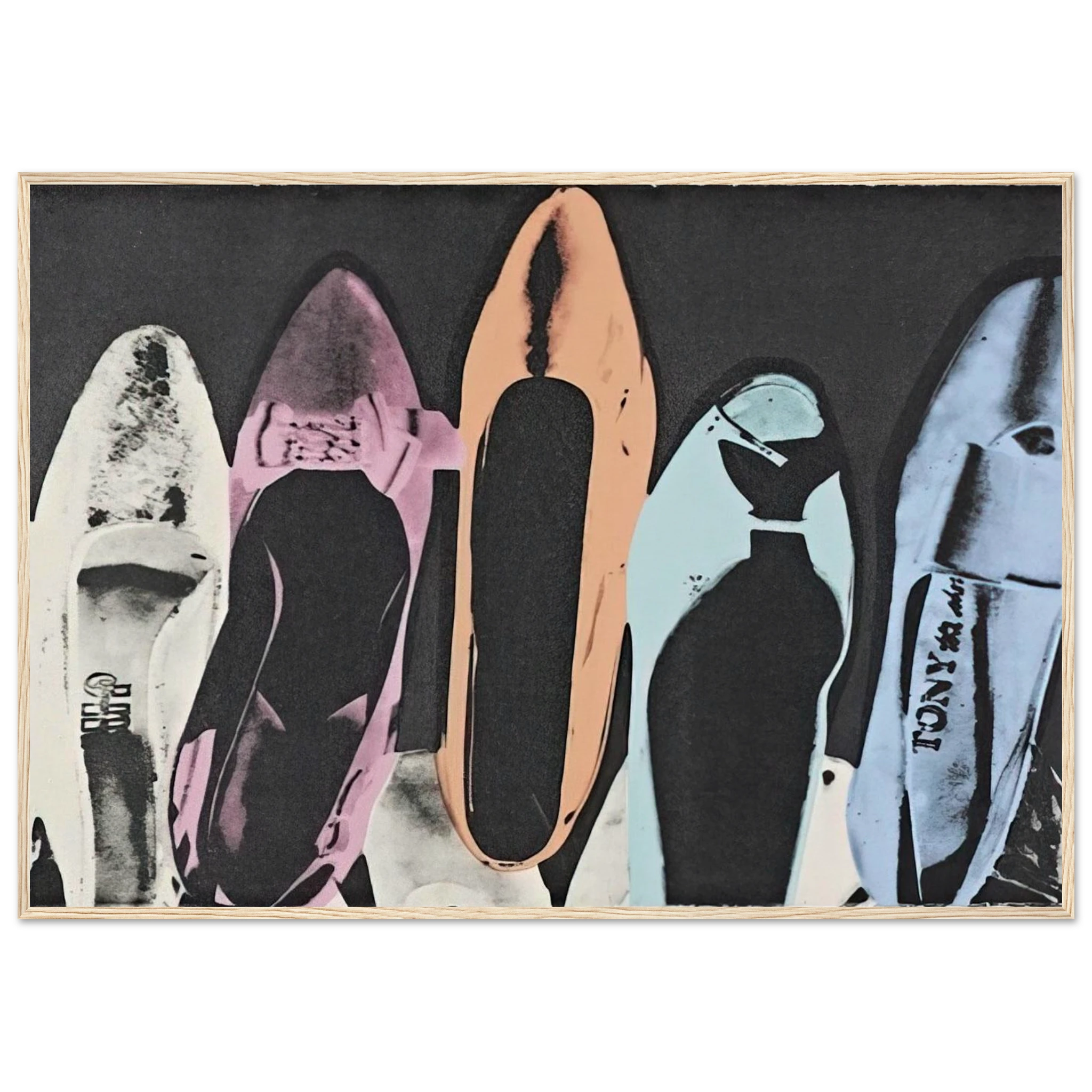 Diamond Dust Shoes Framed Poster | Andy Warhol Framed Prints Wall Art | Andy Warhol Prints