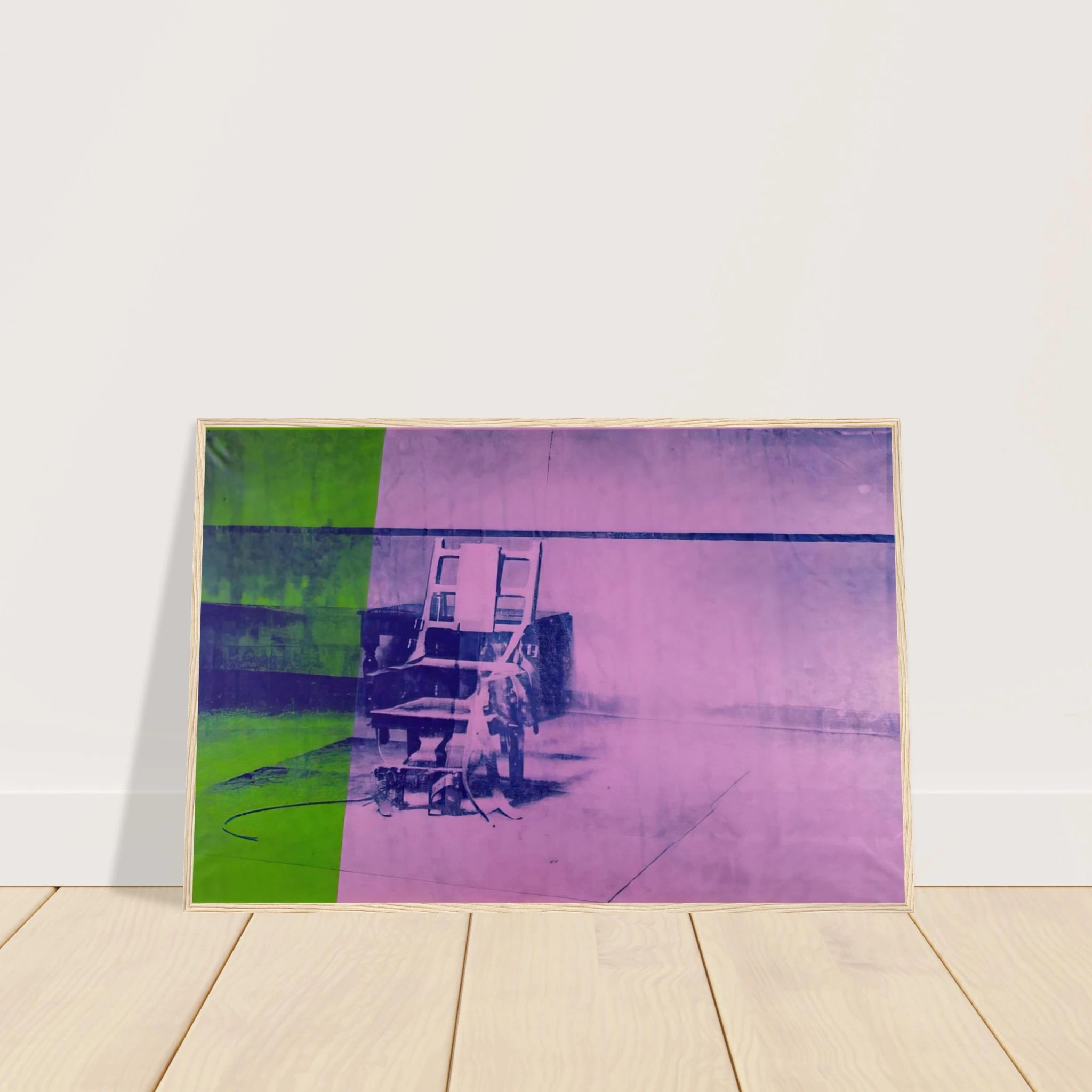 Big electric chair Framed Poster | Andy Warhol Framed Prints Wall Art | Andy Warhol Prints