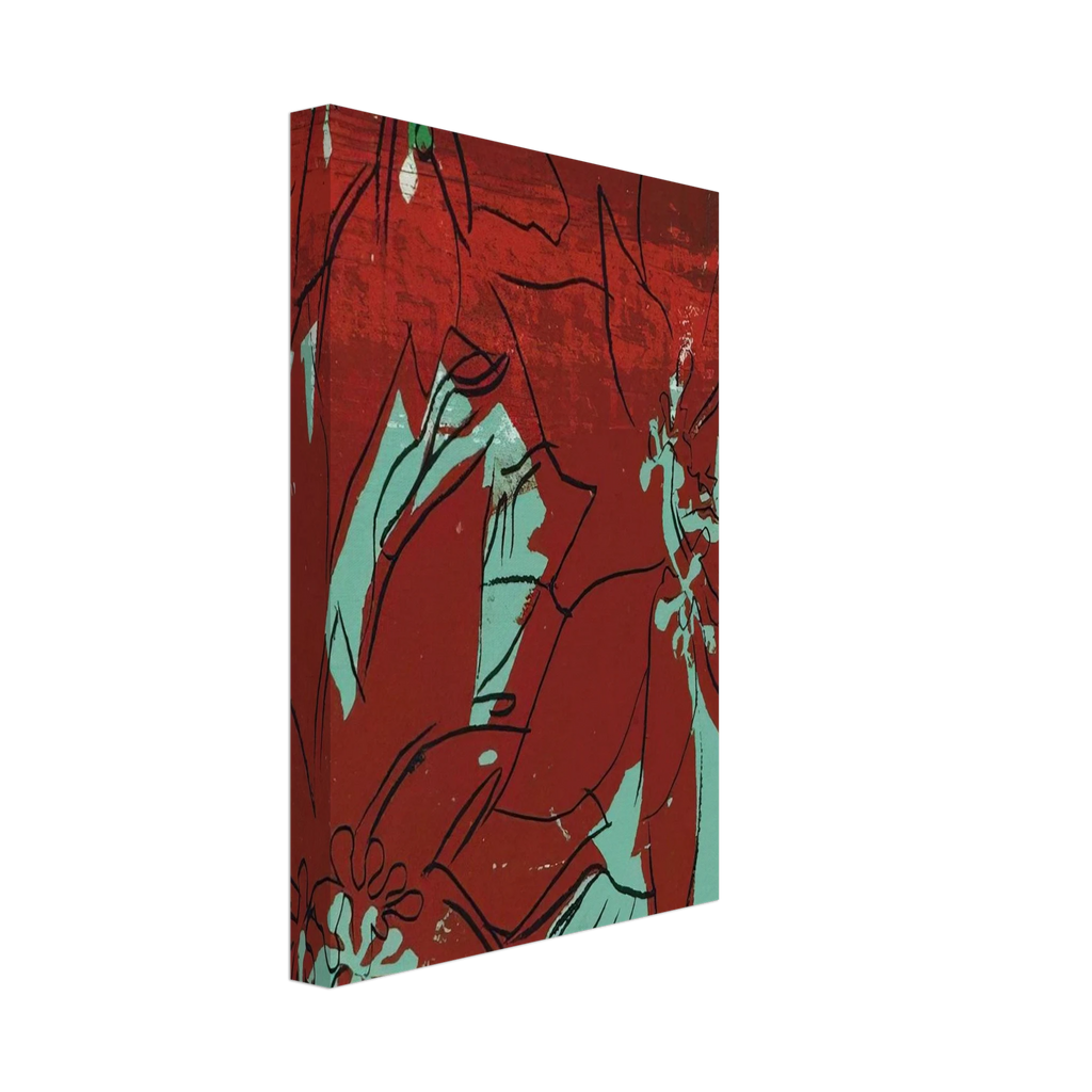 Poinsettias Canvas | Andy Warhol Canvas | Andy Warhol Prints