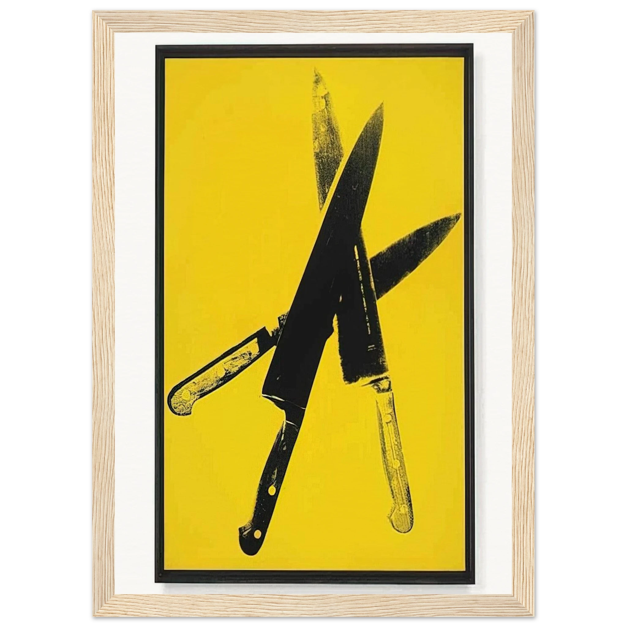 Knives Framed Poster | Andy Warhol Framed Prints Wall Art | Andy Warhol Prints