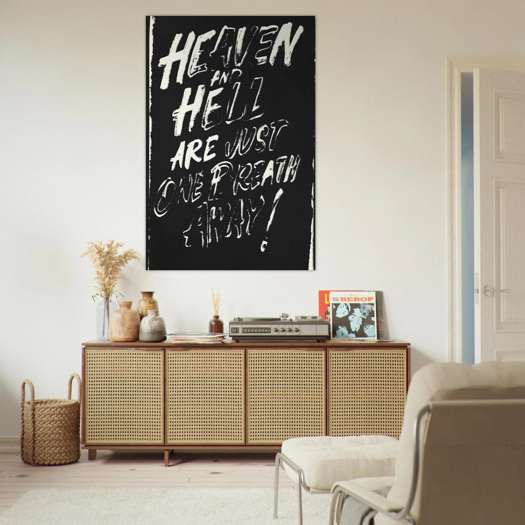 Heaven and Hell Are Just One Breath Away! Poster | Andy Warhol Poster | Andy Warhol Prints