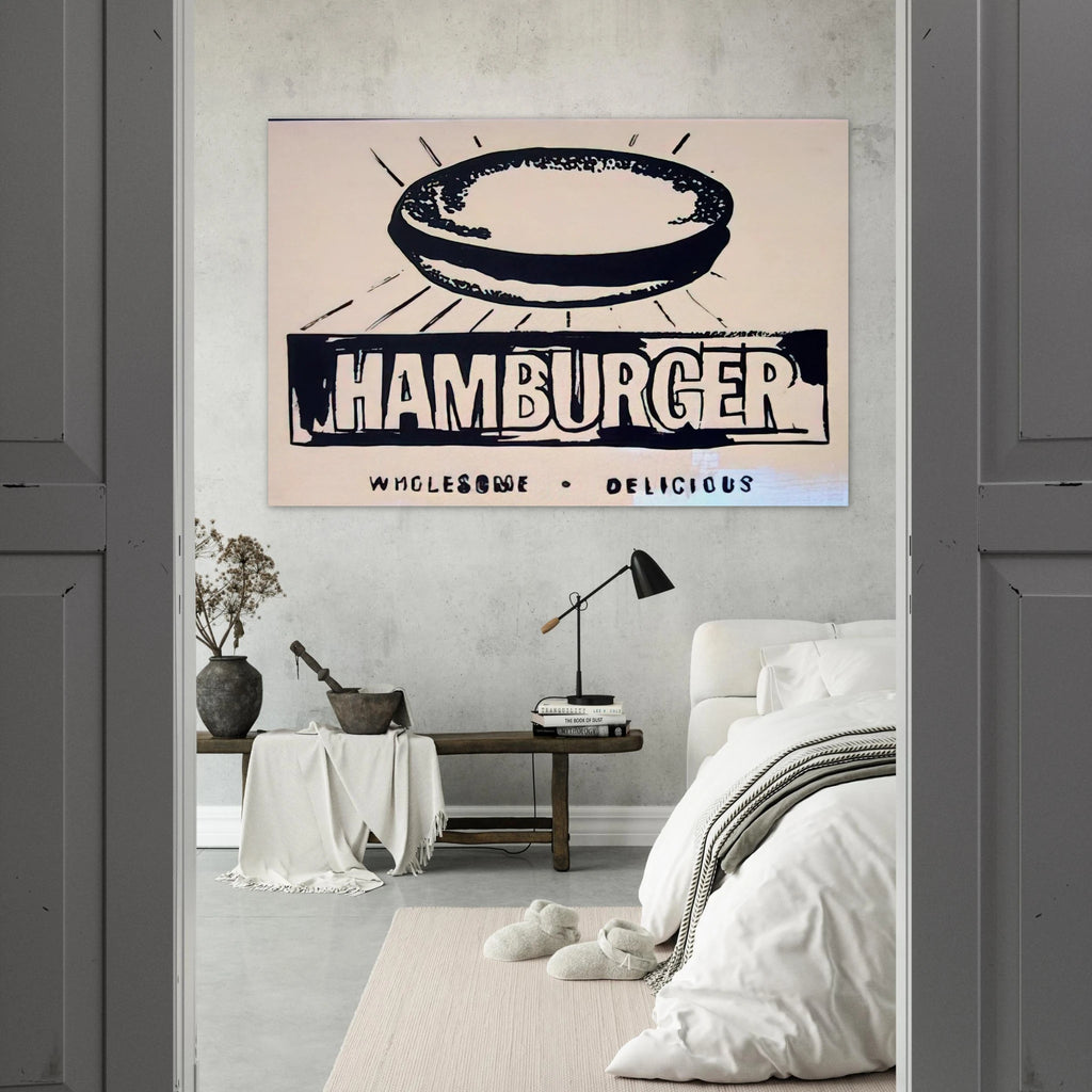 Hamburger  beige  Poster | Andy Warhol Poster | Andy Warhol Prints