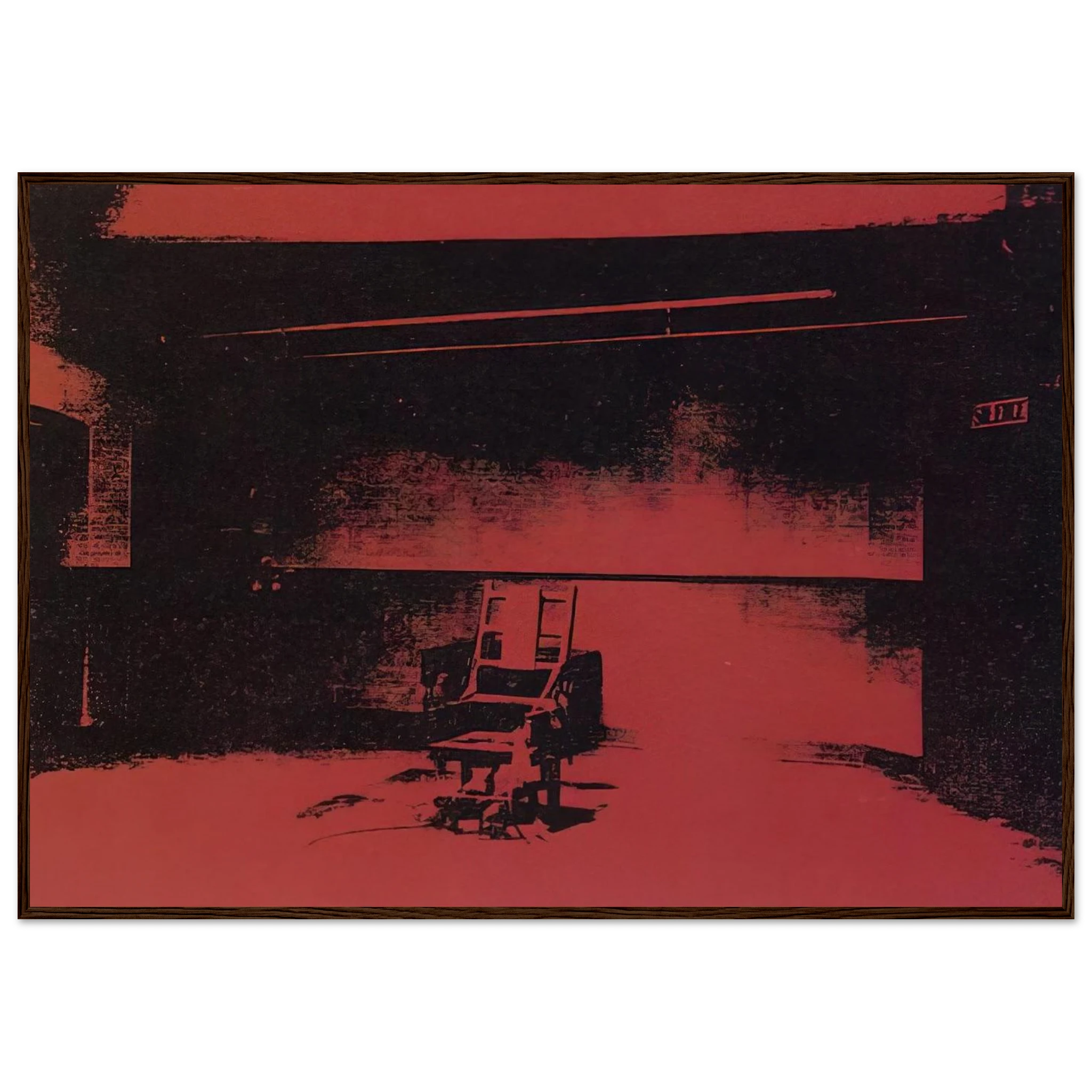 Early electric chair Framed Poster | Andy Warhol Framed Prints Wall Art | Andy Warhol Prints