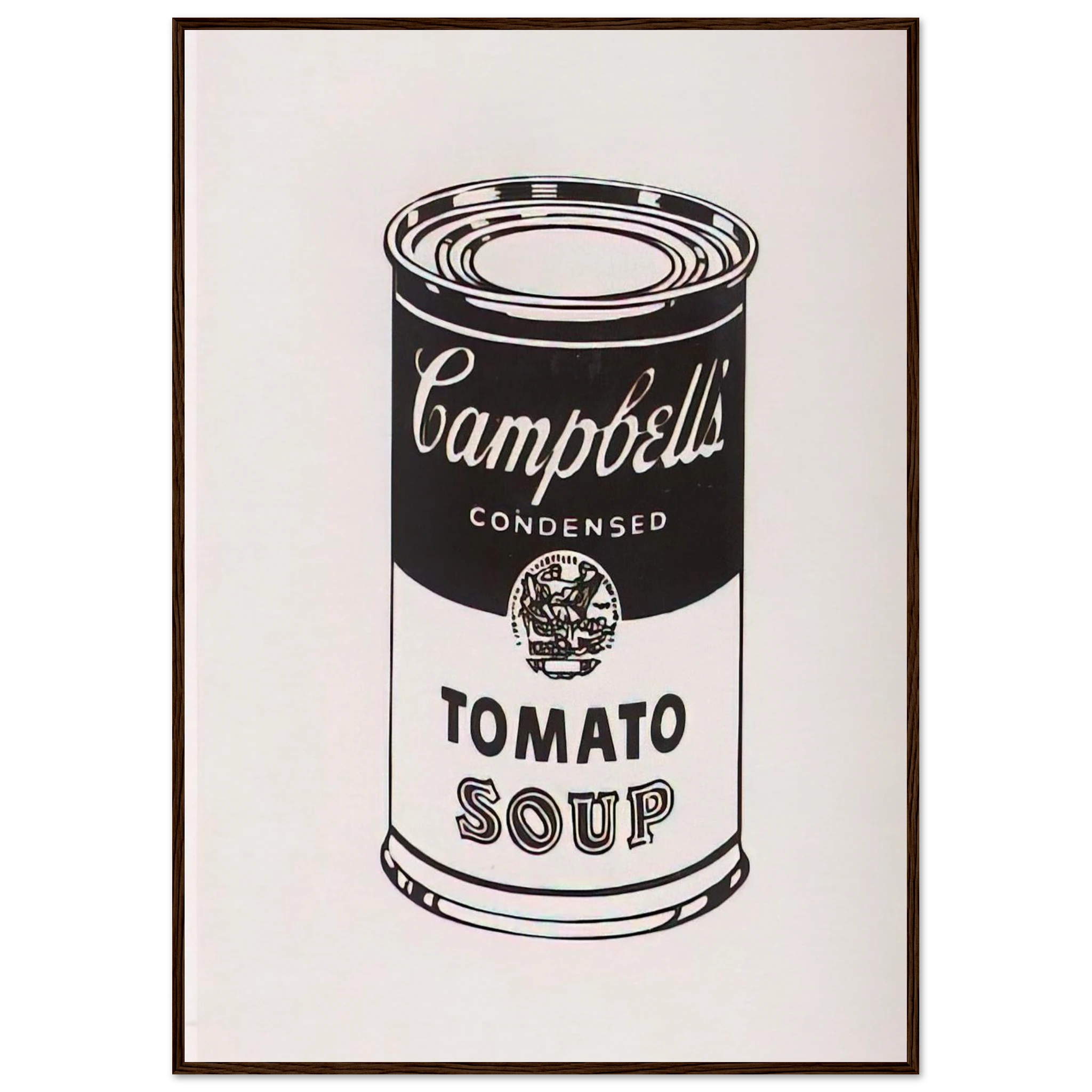 Campbell's Soup Can  Tomato -Retrospective Series Framed Poster | Andy Warhol Framed Prints Wall Art | Andy Warhol Prints