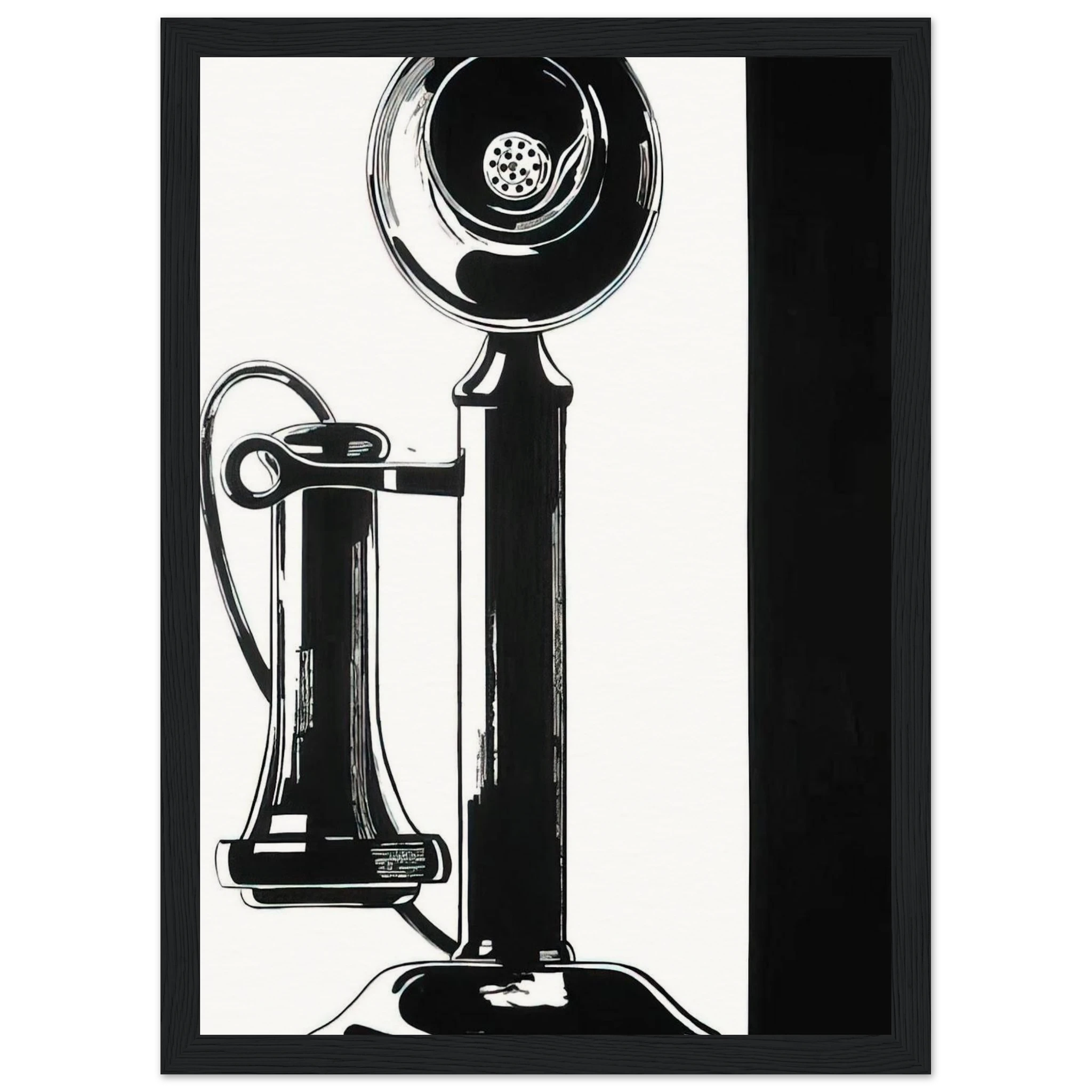 Telephone Framed Poster | Andy Warhol Framed Prints Wall Art | Andy Warhol Prints