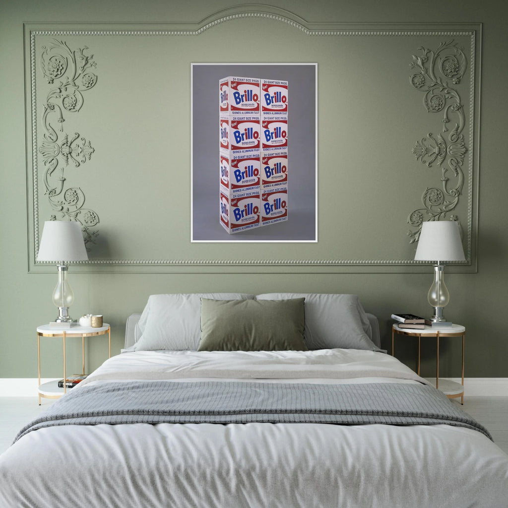 Brillo Soap Pads Boxes Framed Poster | Andy Warhol Framed Prints Wall Art | Andy Warhol Prints