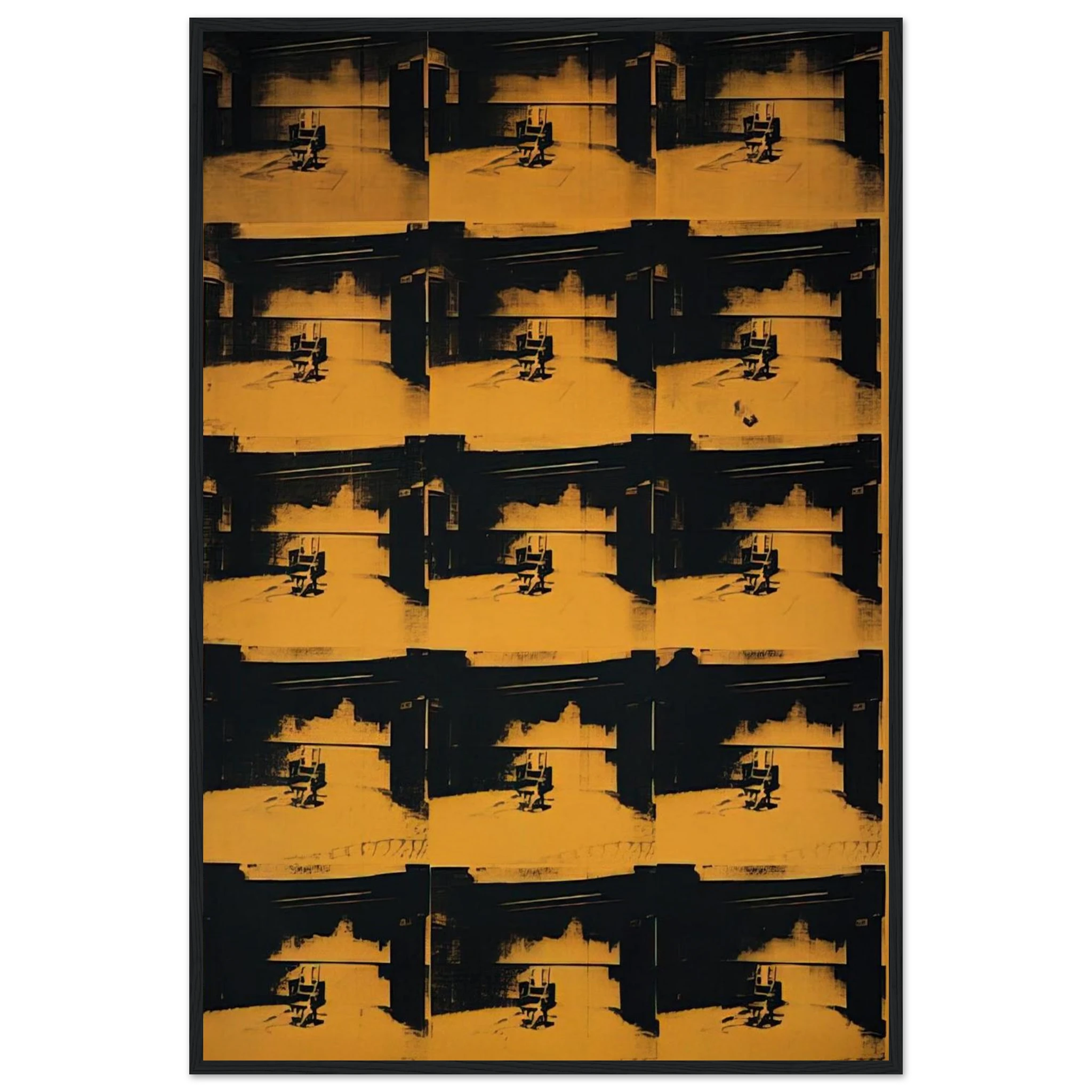 Orange Disaster Framed Poster | Andy Warhol Framed Prints Wall Art | Andy Warhol Prints