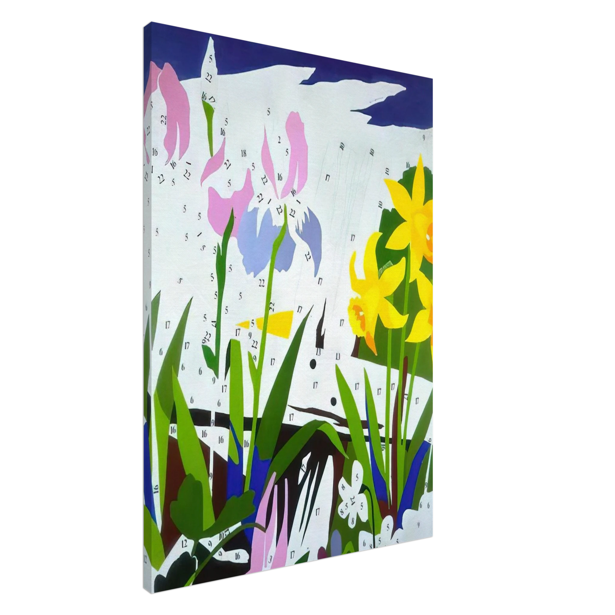 Do It Yourself  Flowers  Canvas | Andy Warhol Canvas | Andy Warhol Prints