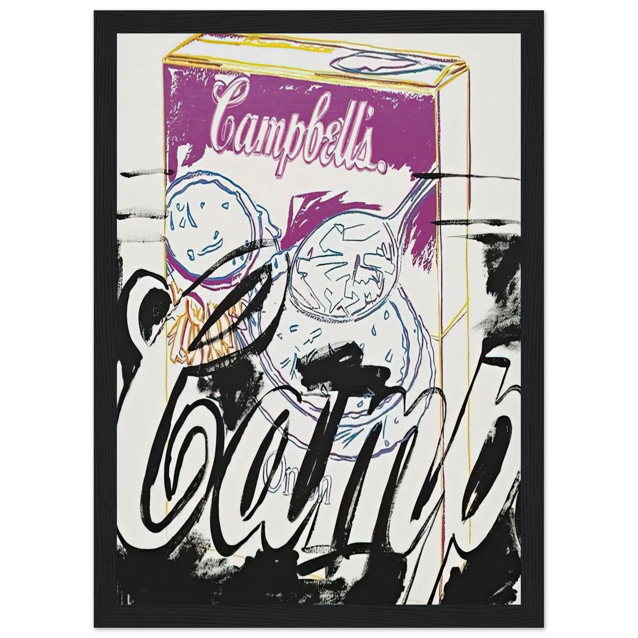 Campell's Onion Soup Box Framed Poster | Andy Warhol Framed Prints Wall Art | Andy Warhol Prints