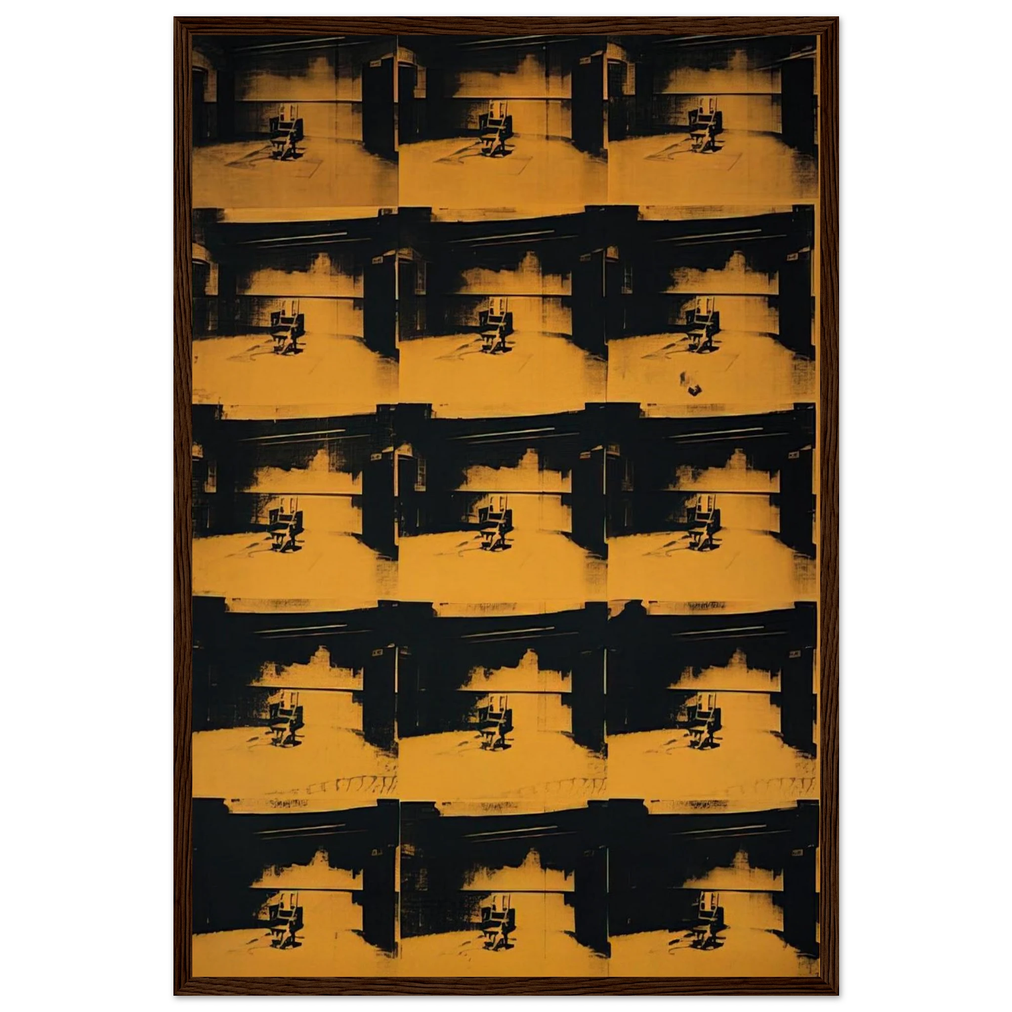 Orange Disaster Framed Poster | Andy Warhol Framed Prints Wall Art | Andy Warhol Prints
