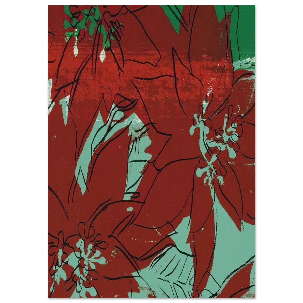 Poinsettias Poster | Andy Warhol Poster | Andy Warhol Prints