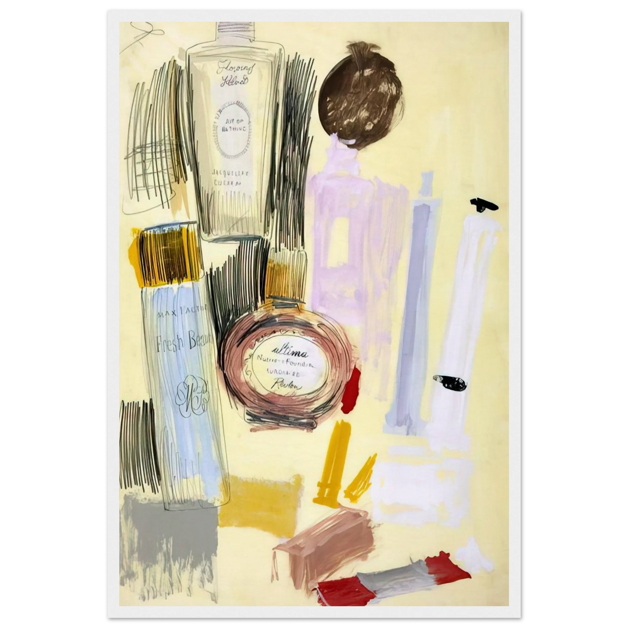 Untitled  Beauty Products  Framed Poster | Andy Warhol Framed Prints Wall Art | Andy Warhol Prints