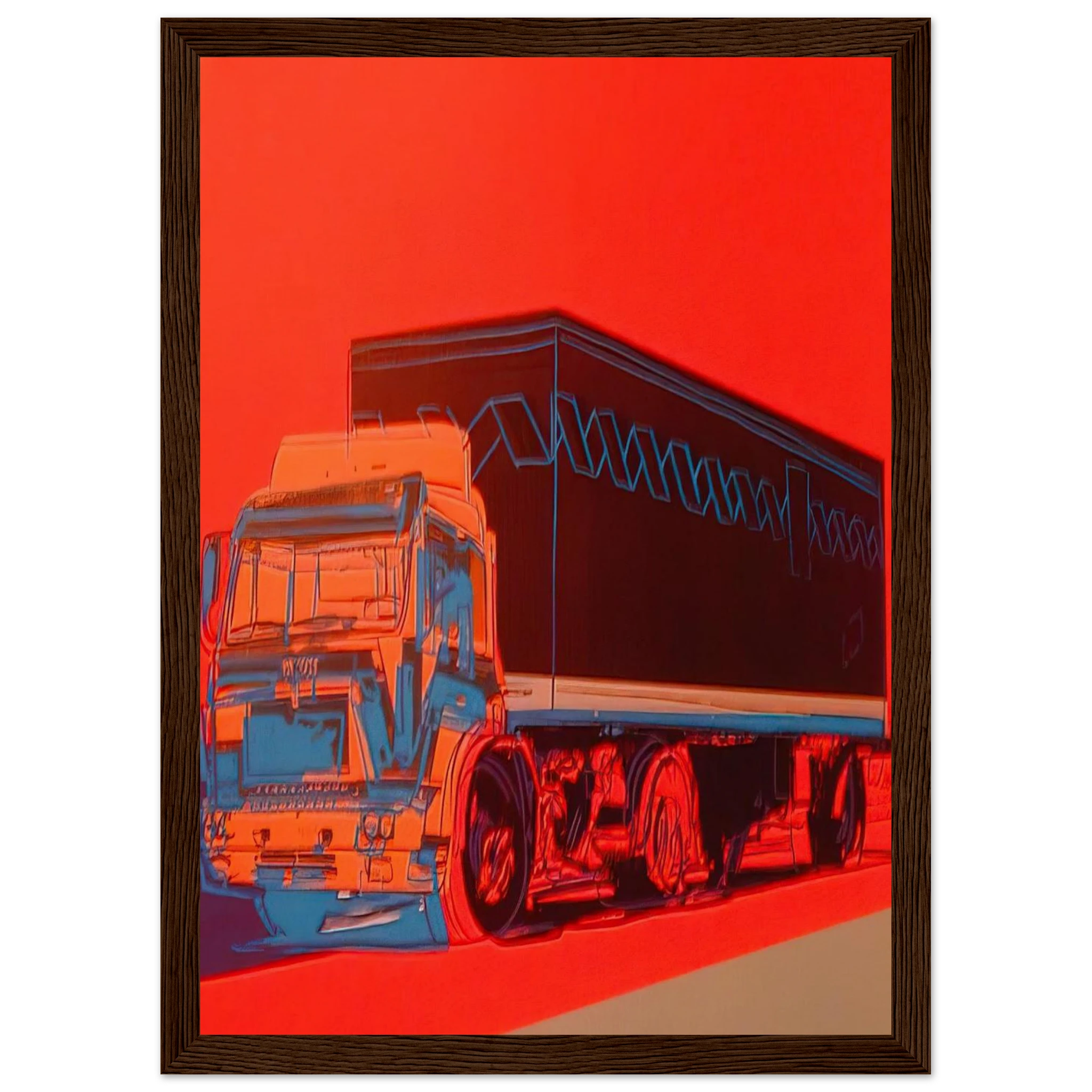 Truck Announcement Framed Poster | Andy Warhol Framed Prints Wall Art | Andy Warhol Prints