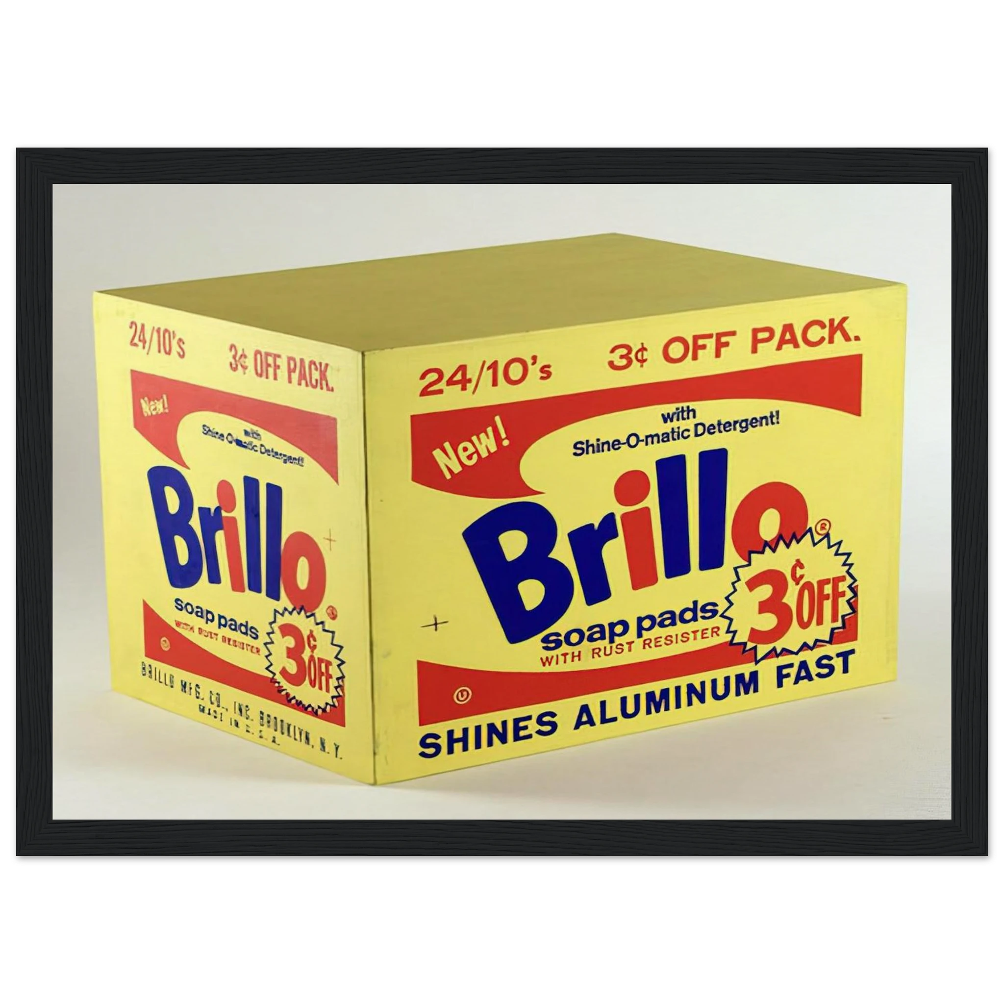 Brillo Box  3c Off  Framed Poster | Andy Warhol Framed Prints Wall Art | Andy Warhol Prints