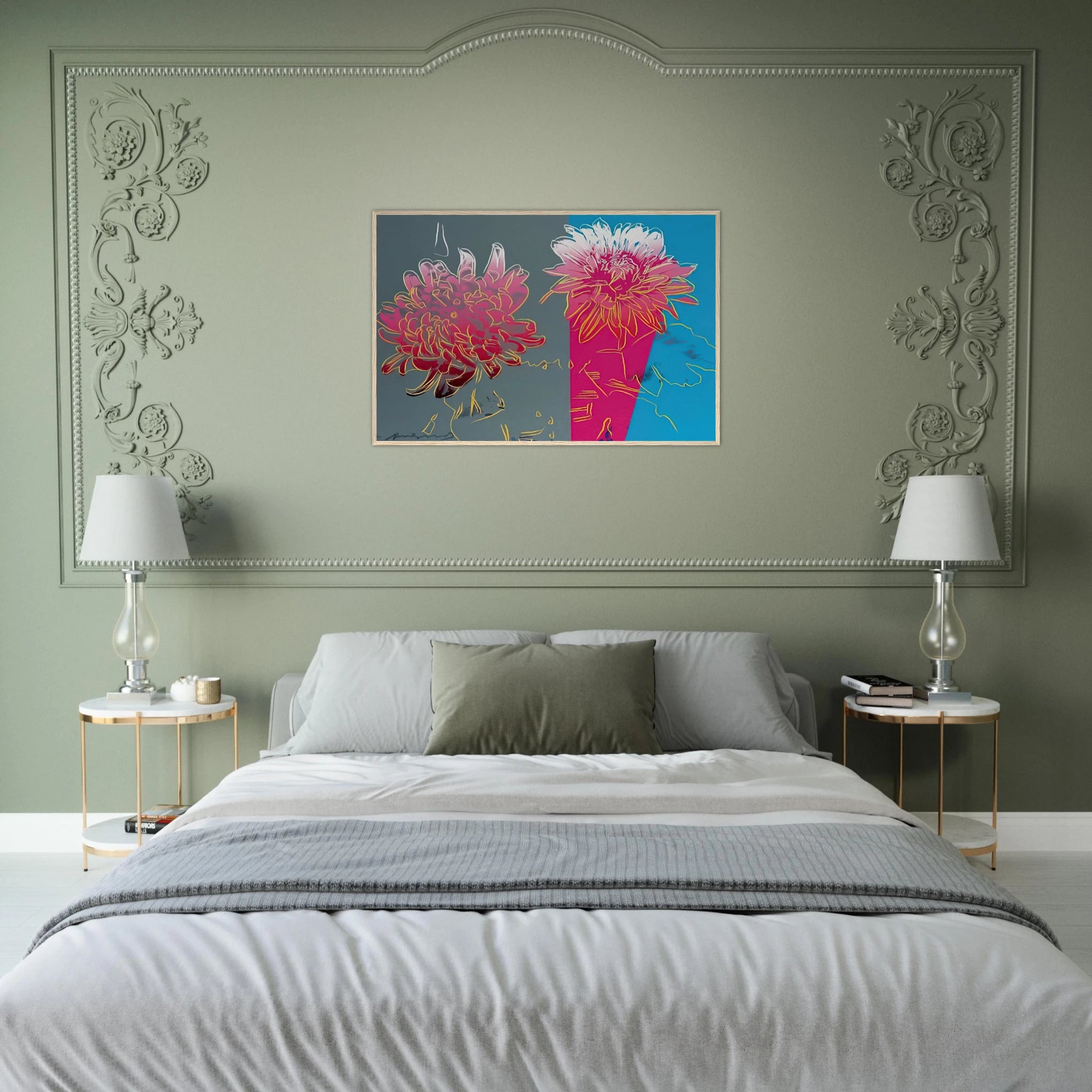 Kiku Framed Poster | Andy Warhol Framed Prints Wall Art | Andy Warhol Prints