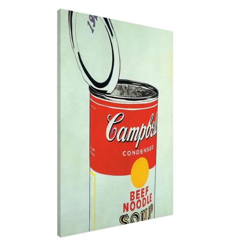 Big Campbell's Soup Can 19c  Beef Noodle  Canvas | Andy Warhol Canvas | Andy Warhol Prints