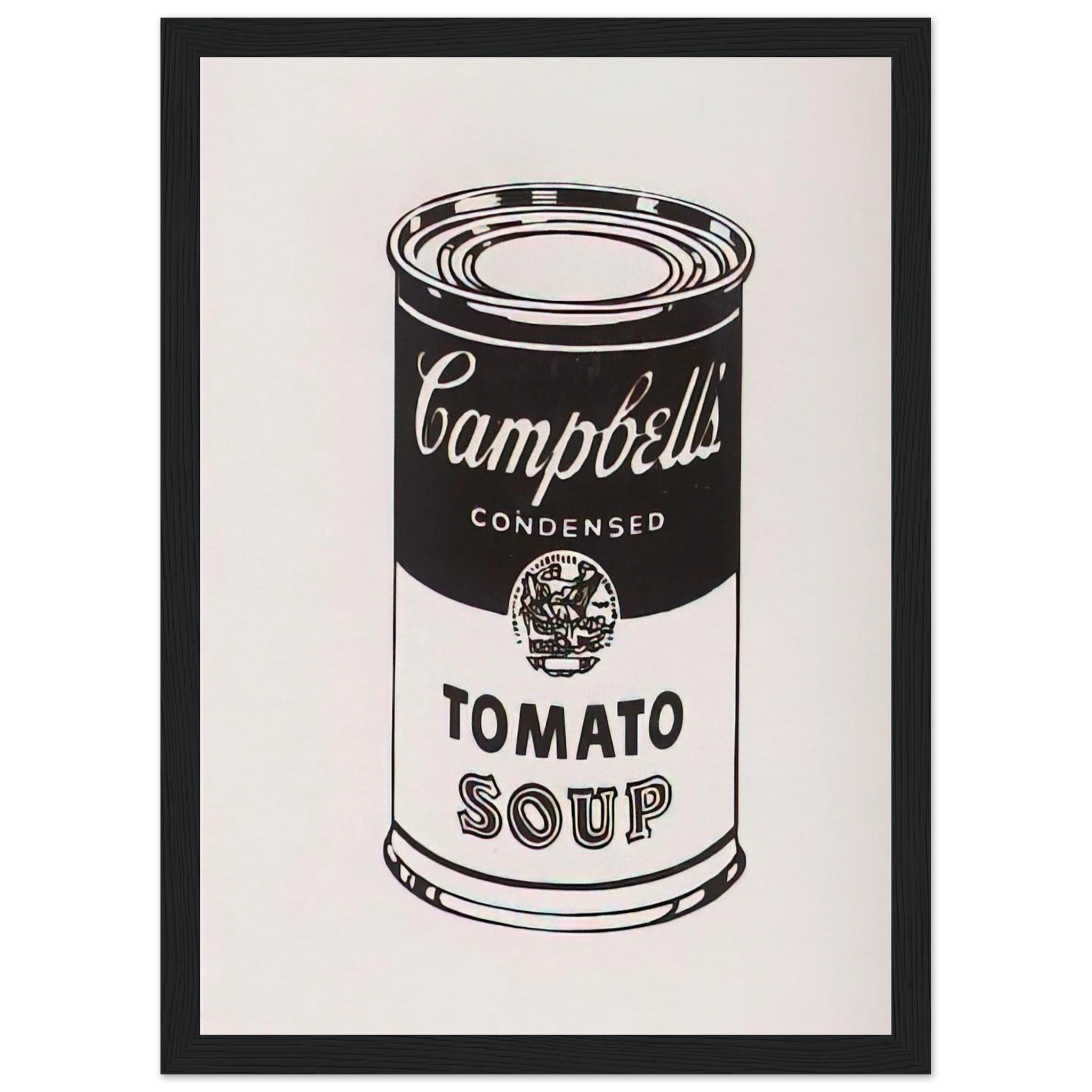 Campbell's Soup Can  Tomato -Retrospective Series Framed Poster | Andy Warhol Framed Prints Wall Art | Andy Warhol Prints