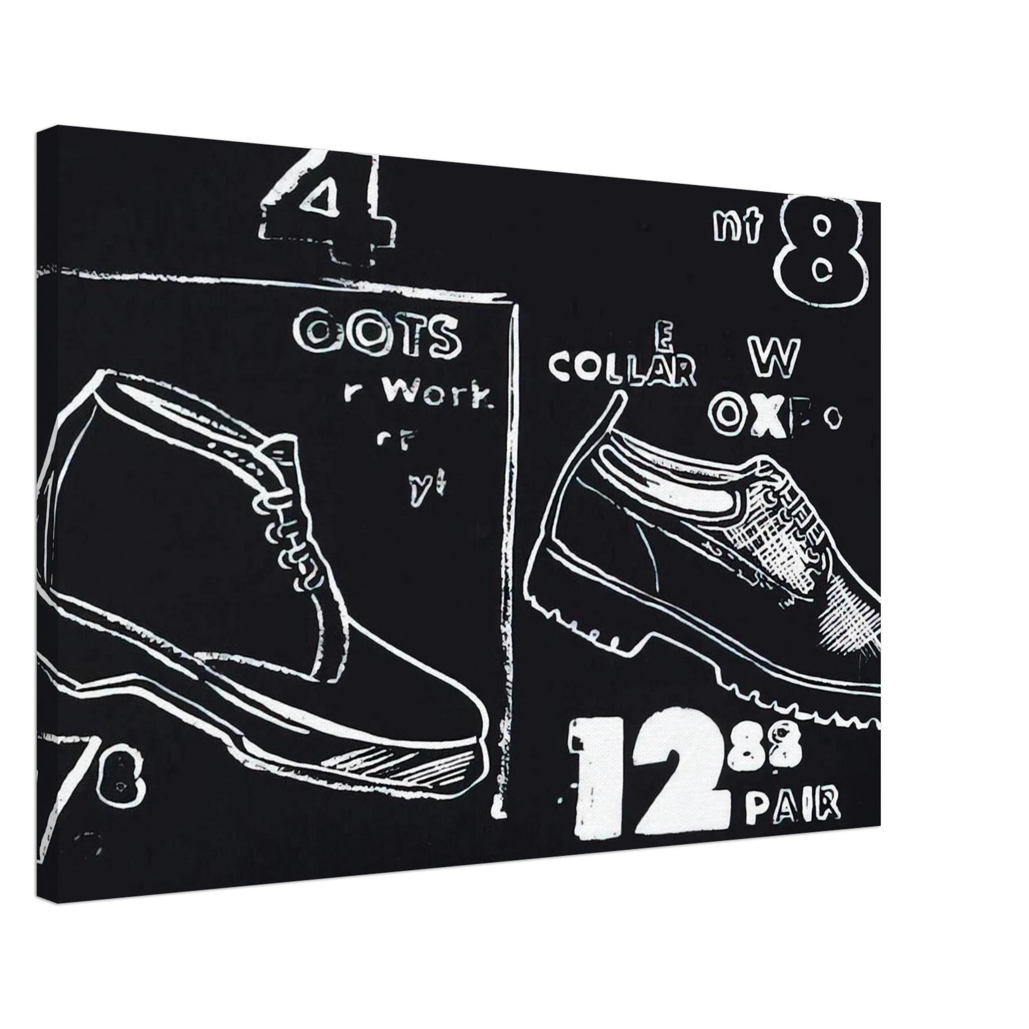 Work Boots Canvas | Andy Warhol Canvas | Andy Warhol Prints