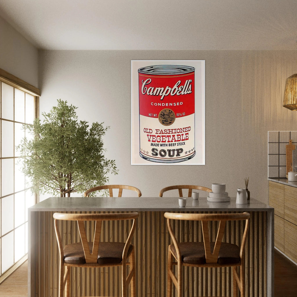 Campbell's Soup Can  Old Fashioned Vegetable  Framed Poster | Andy Warhol Framed Prints Wall Art | Andy Warhol Prints