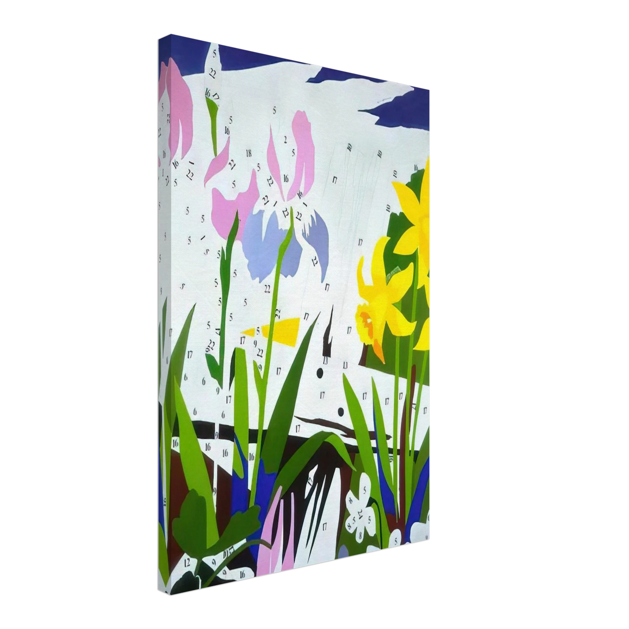 Do It Yourself  Flowers  Canvas | Andy Warhol Canvas | Andy Warhol Prints