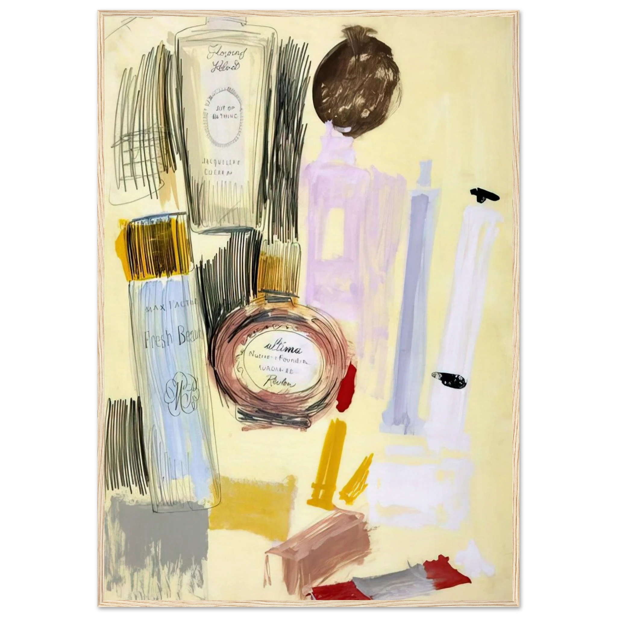 Untitled  Beauty Products  Framed Poster | Andy Warhol Framed Prints Wall Art | Andy Warhol Prints