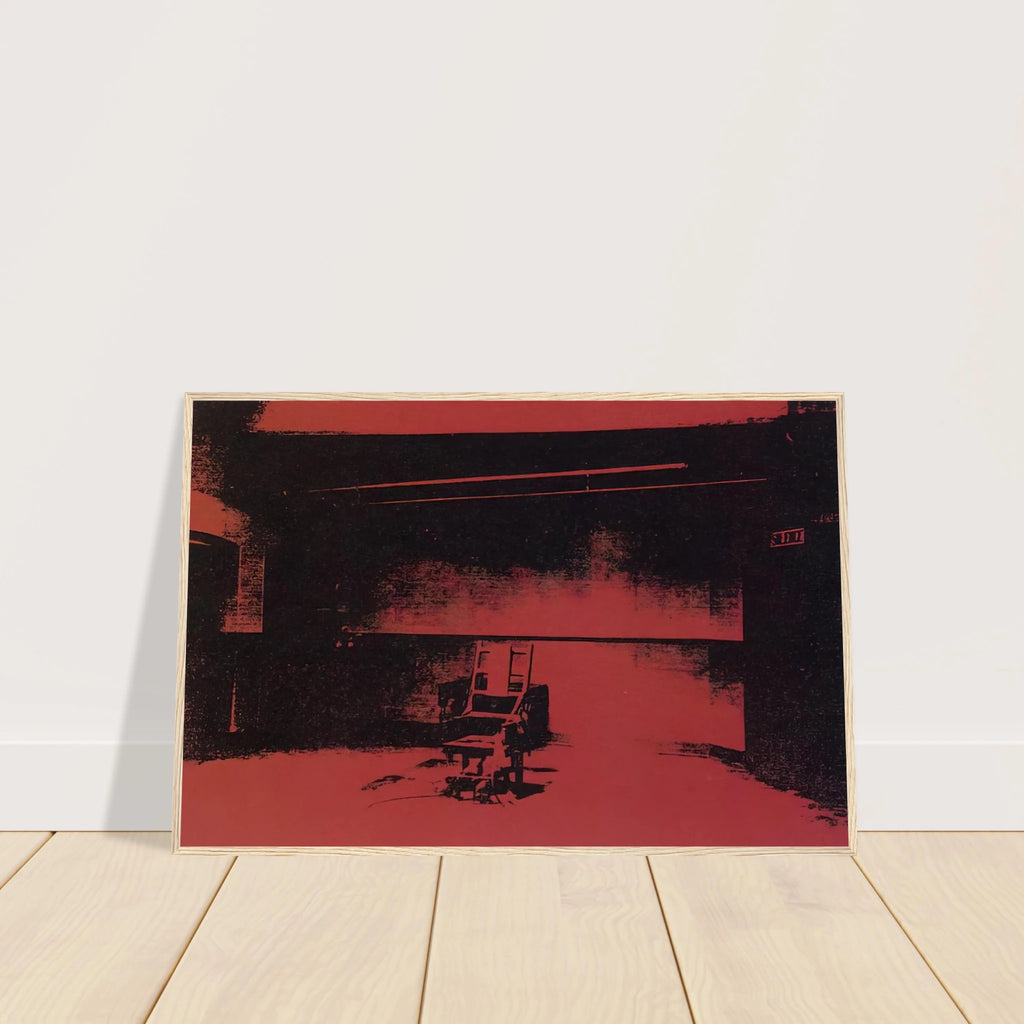 Early electric chair Framed Poster | Andy Warhol Framed Prints Wall Art | Andy Warhol Prints