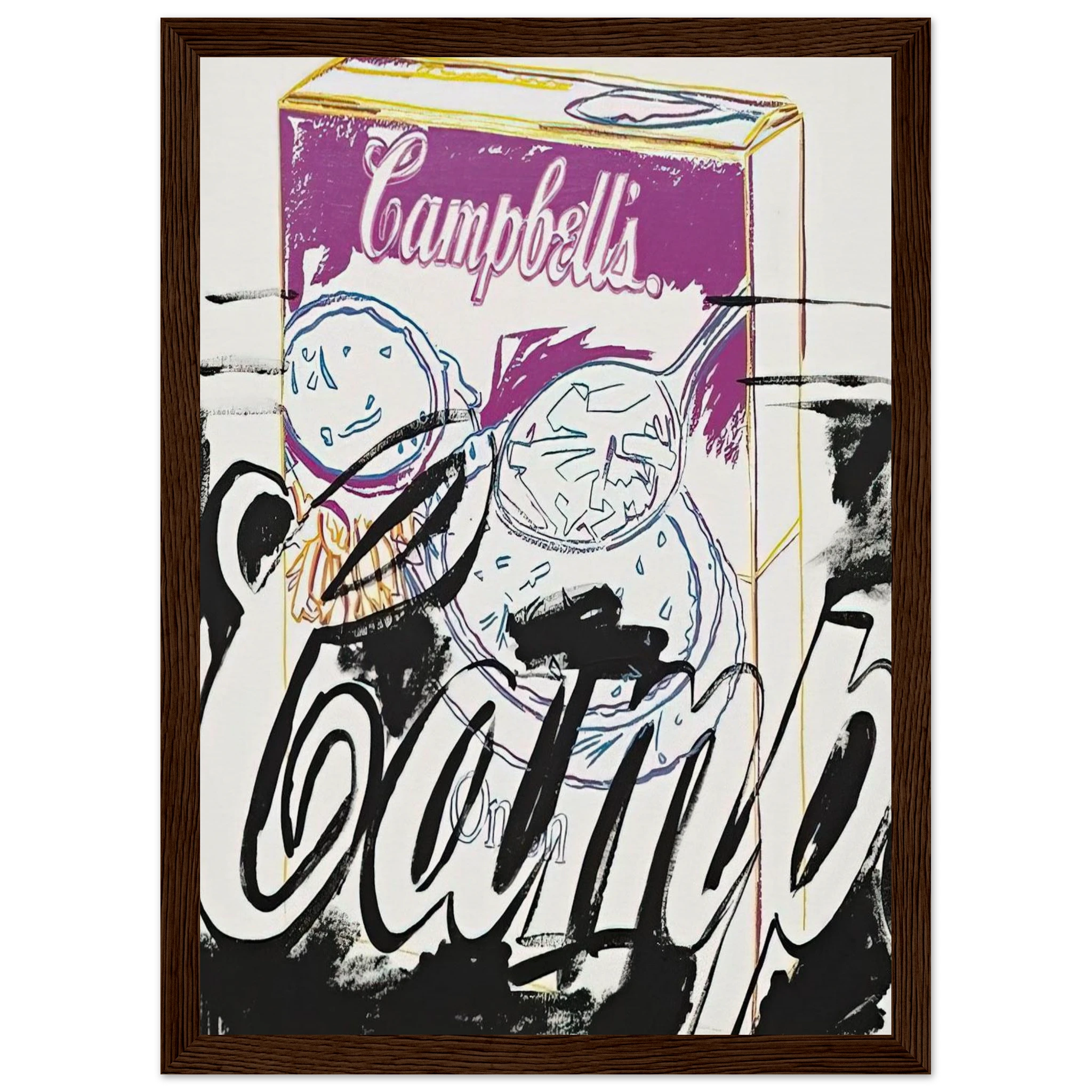 Campell's Onion Soup Box Framed Poster | Andy Warhol Framed Prints Wall Art | Andy Warhol Prints