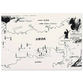 Map of Eastern U.S.S.R. Missile Bases Poster | Andy Warhol Poster | Andy Warhol Prints