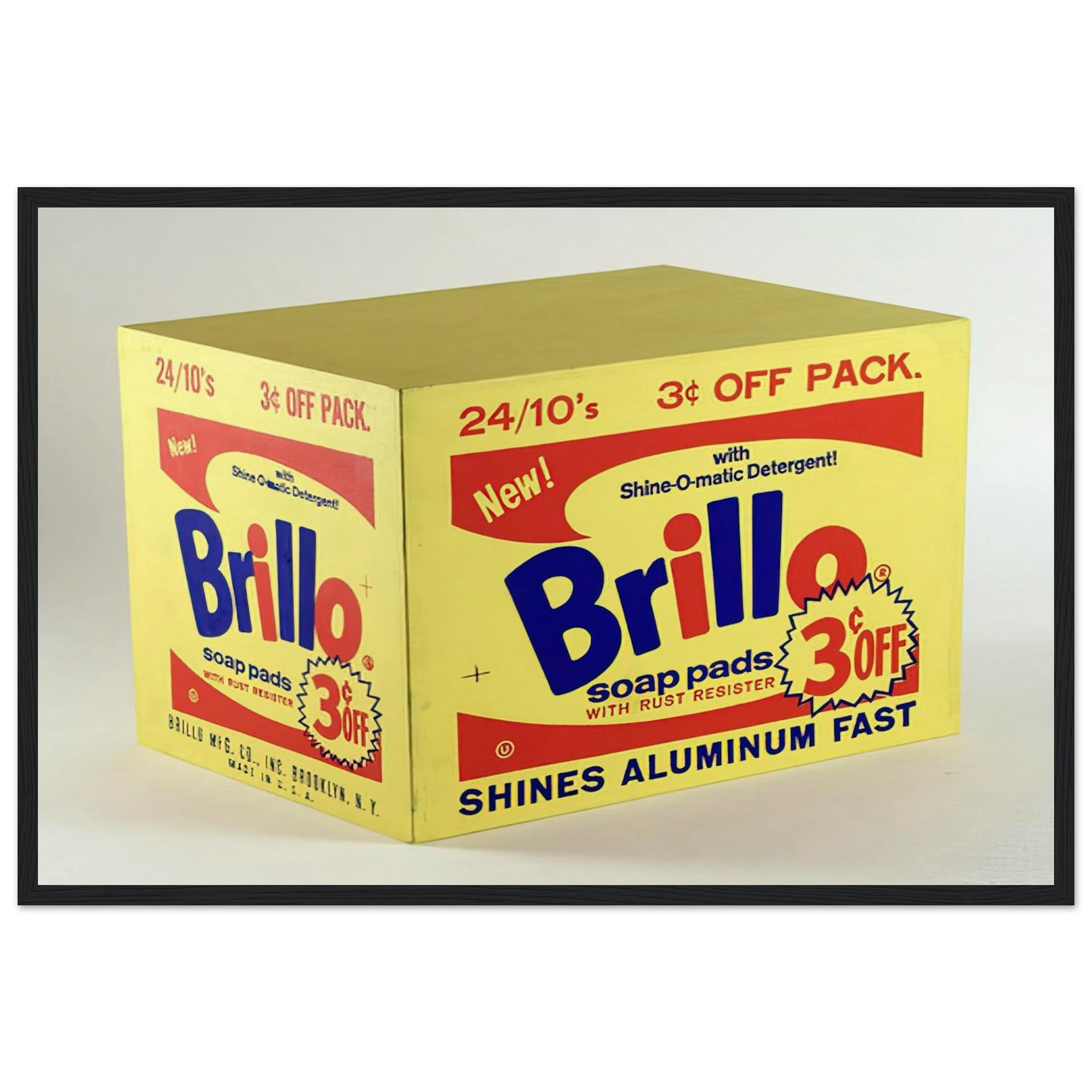 Brillo Box  3c Off  Framed Poster | Andy Warhol Framed Prints Wall Art | Andy Warhol Prints