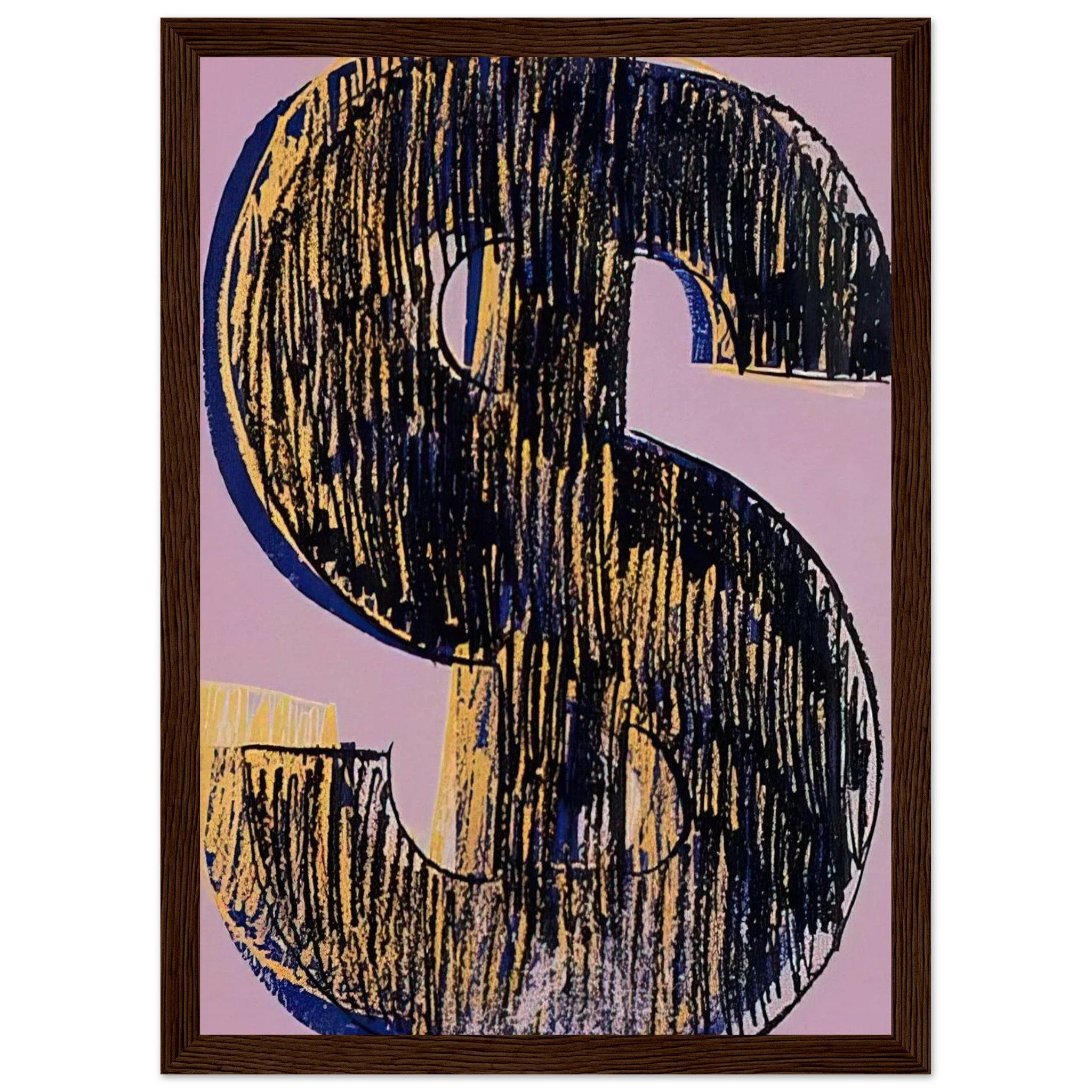 Dollar Sign Framed Poster | Andy Warhol Framed Prints Wall Art | Andy Warhol Prints