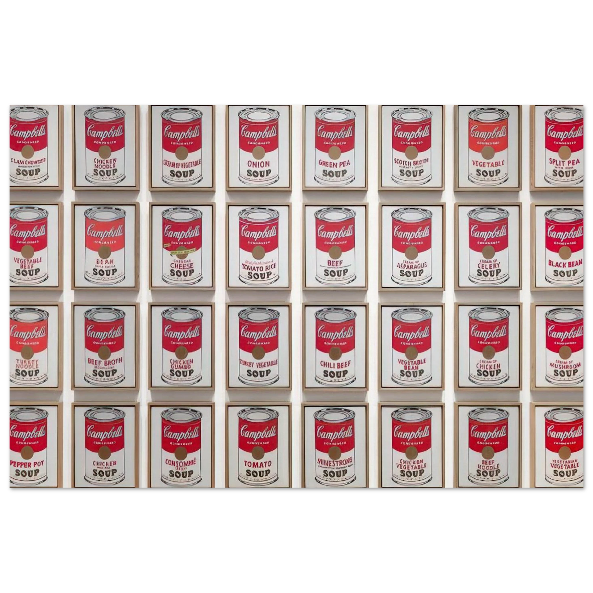 Campbell's Soup Cans Poster | Andy Warhol Poster | Andy Warhol Prints
