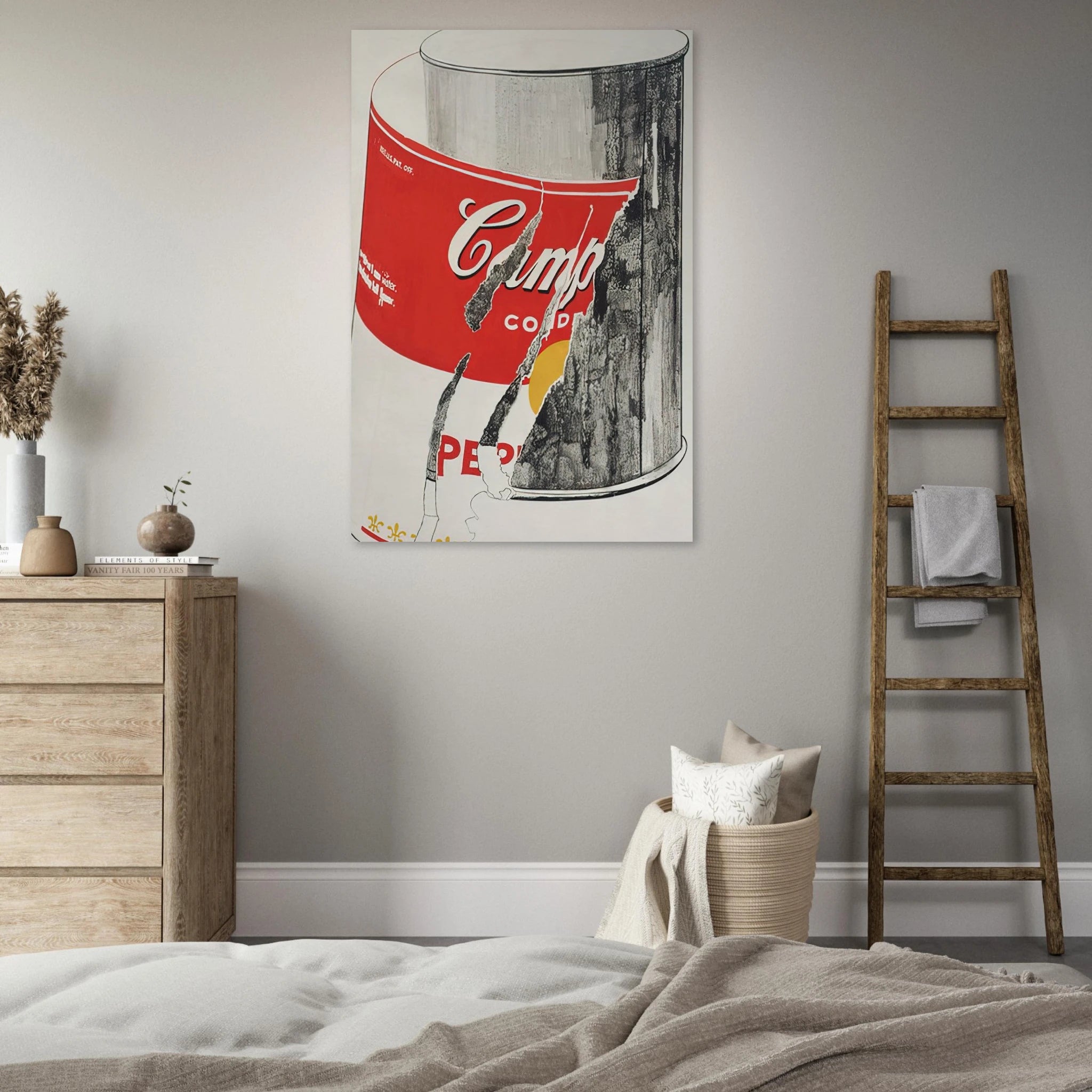 Big Torn Campbell's Soup Can  Pepper Pot  Poster | Andy Warhol Poster | Andy Warhol Prints