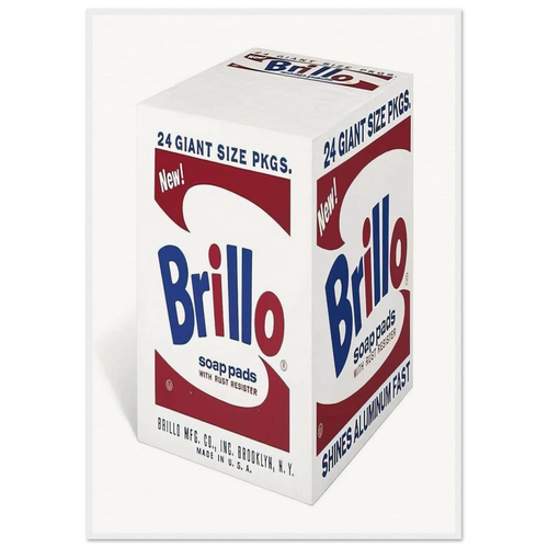 Brillo Soap Pads Framed Poster | Andy Warhol Framed Prints Wall Art | Andy Warhol Prints
