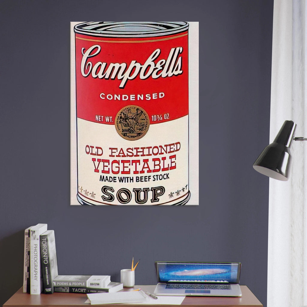 Campbell's Soup Can  Old Fashioned Vegetable  Canvas | Andy Warhol Canvas | Andy Warhol Prints