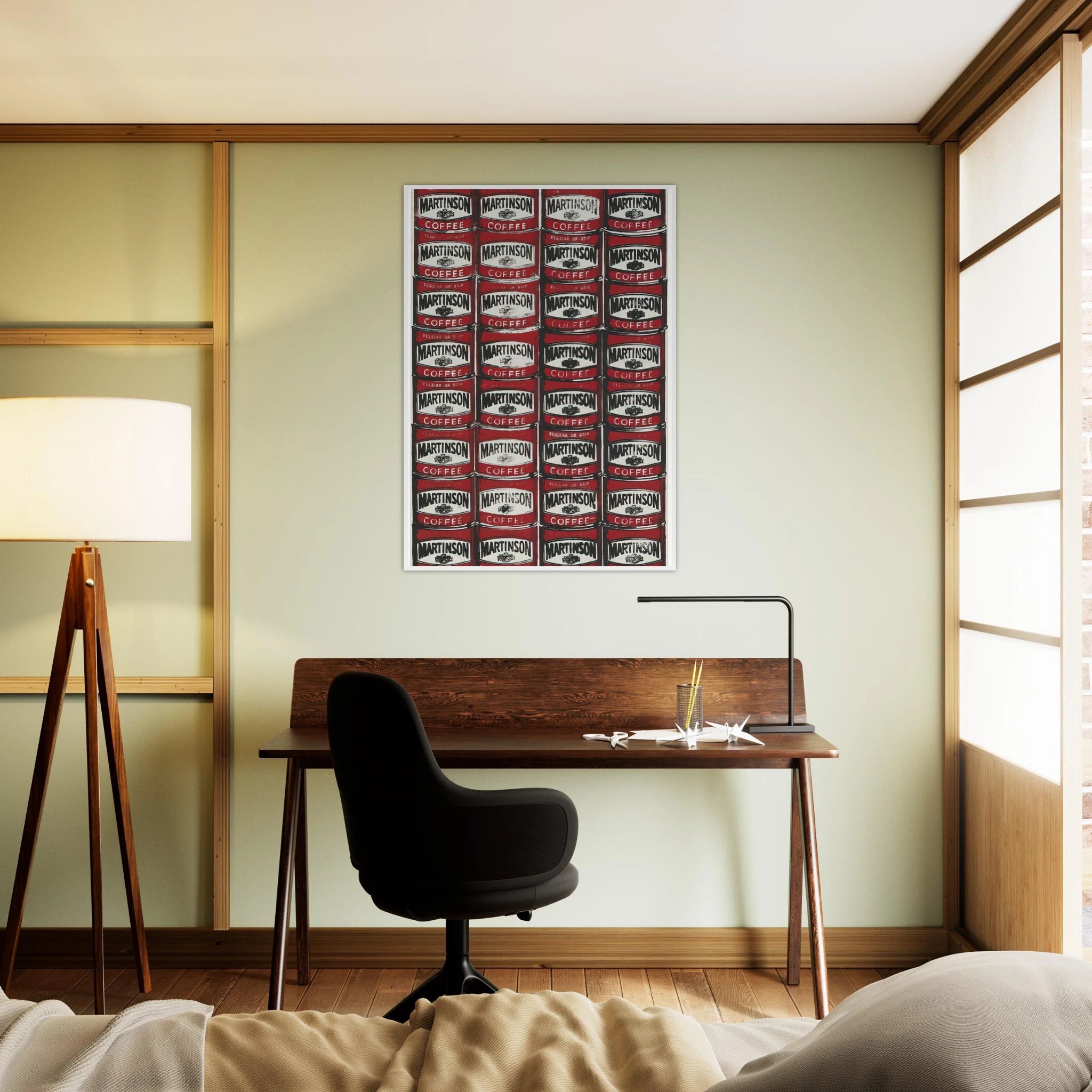 Martinson Coffee Framed Poster | Andy Warhol Framed Prints Wall Art | Andy Warhol Prints