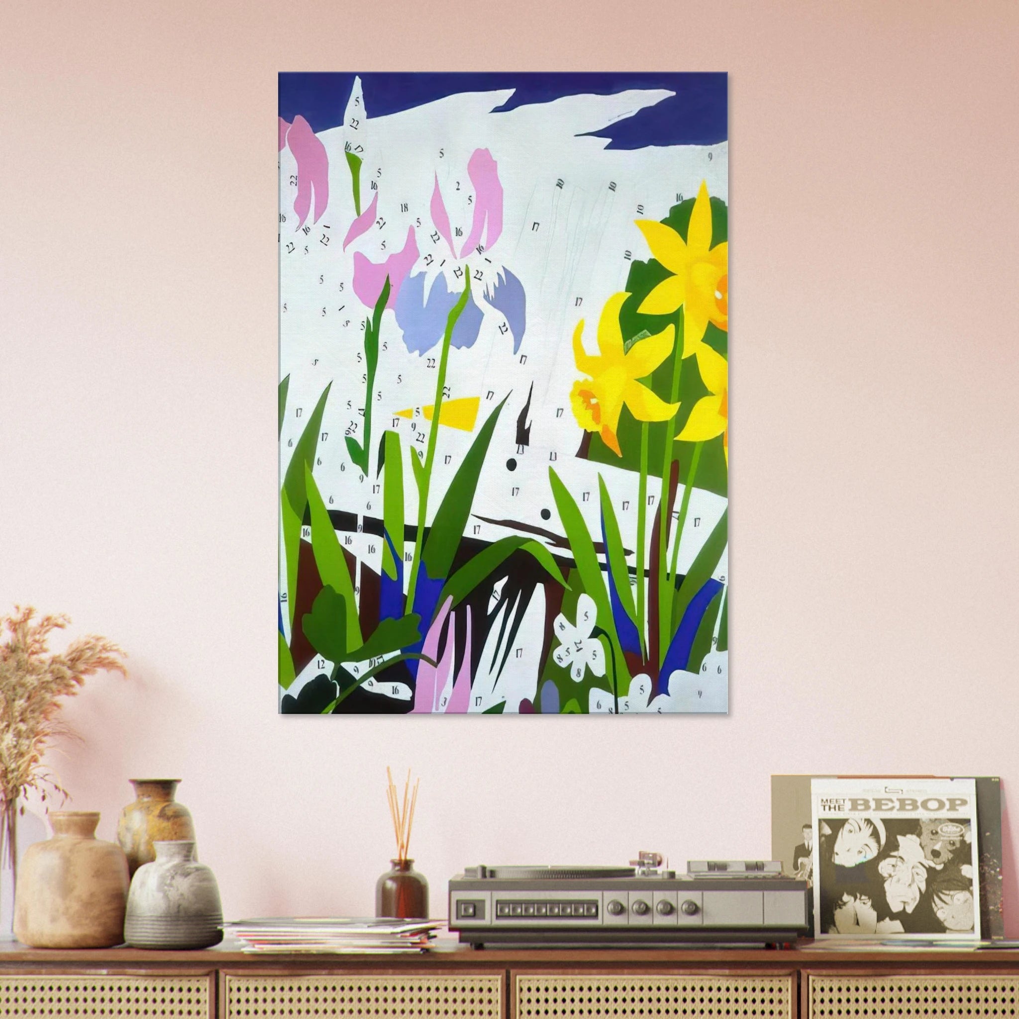Do It Yourself  Flowers  Canvas | Andy Warhol Canvas | Andy Warhol Prints