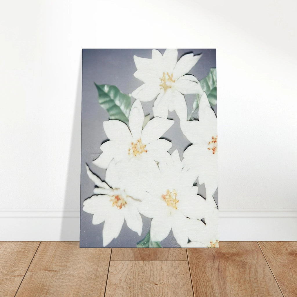 Christmas Poinsettias-White Canvas | Andy Warhol Canvas | Andy Warhol Prints