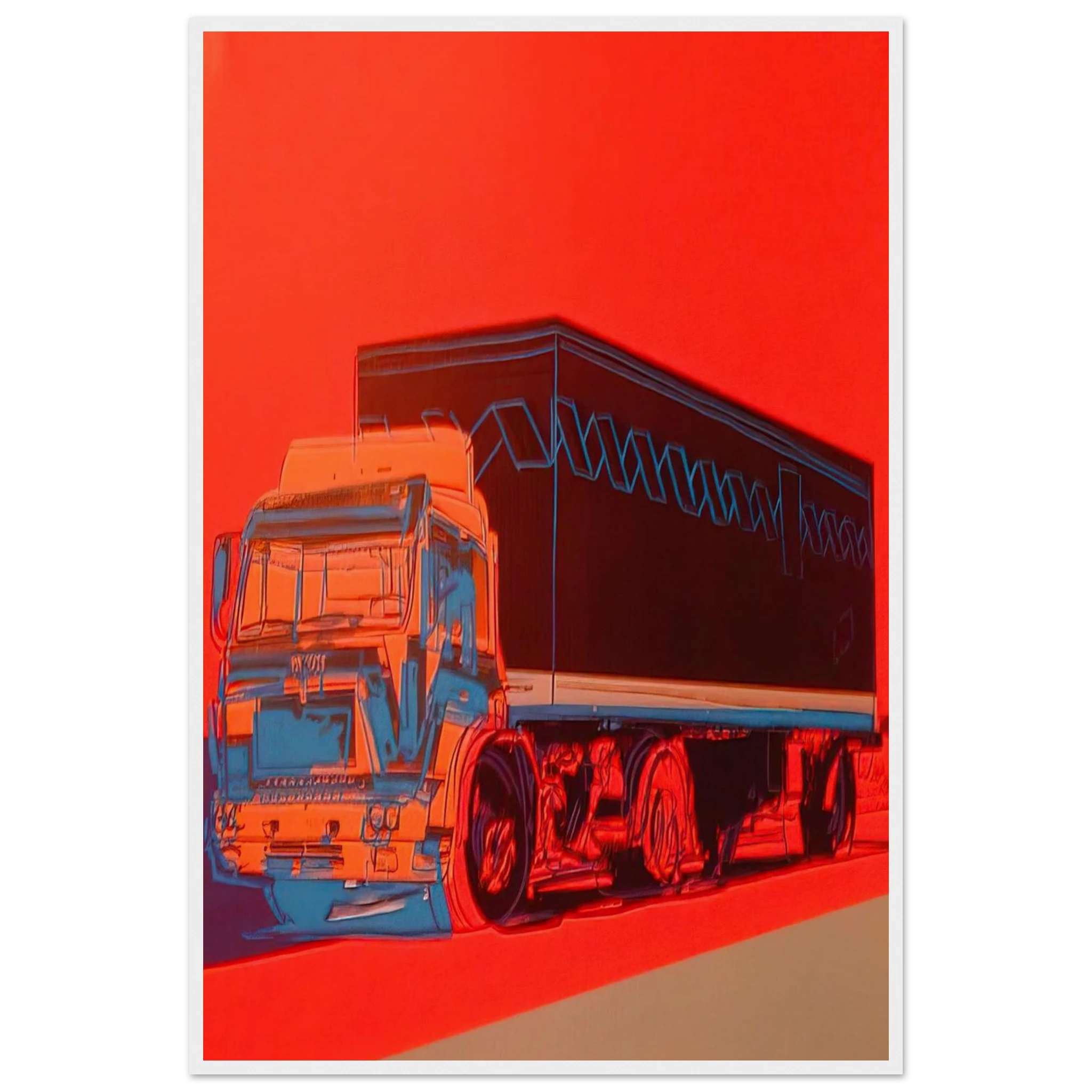 Truck Announcement Framed Poster | Andy Warhol Framed Prints Wall Art | Andy Warhol Prints
