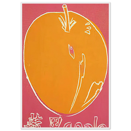 Apple Framed Poster | Andy Warhol Framed Prints Wall Art | Andy Warhol Prints