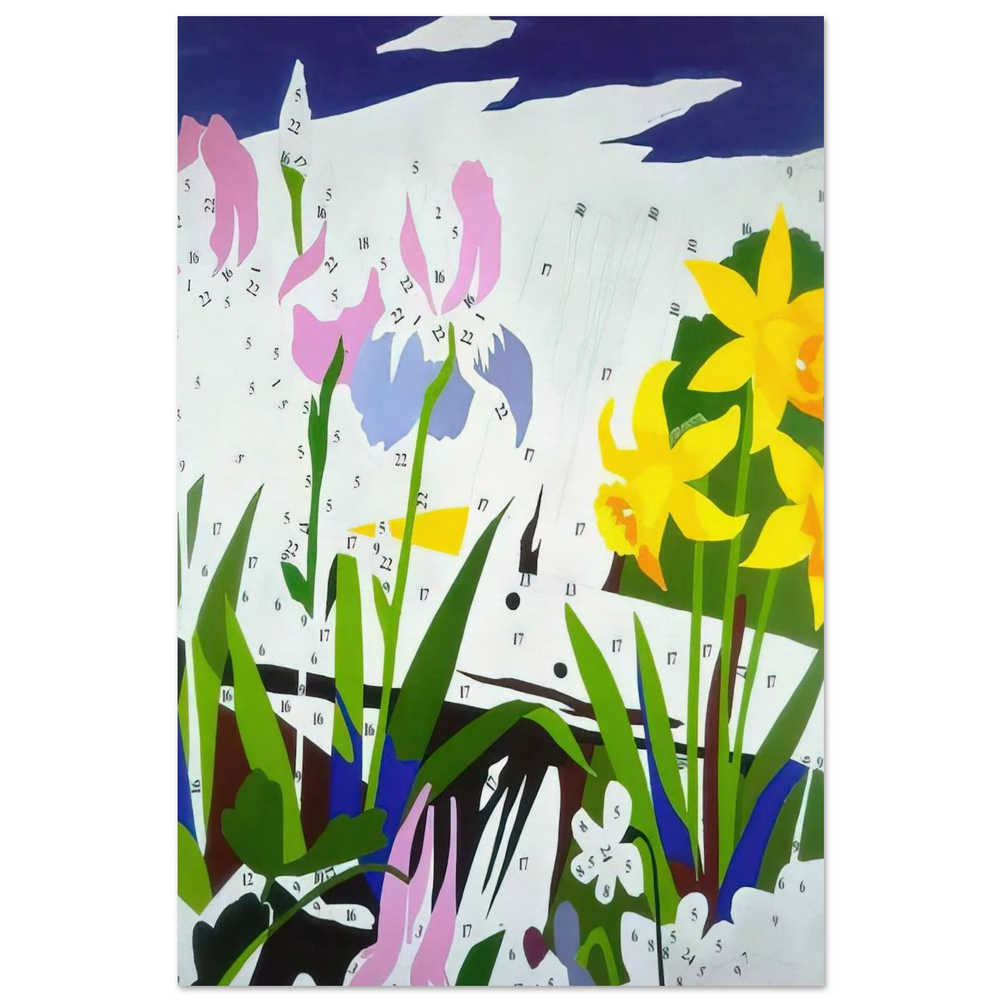 Do It Yourself  Flowers  Poster | Andy Warhol Poster | Andy Warhol Prints
