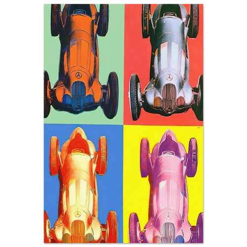 Benz Racing Car Poster | Andy Warhol Poster | Andy Warhol Prints