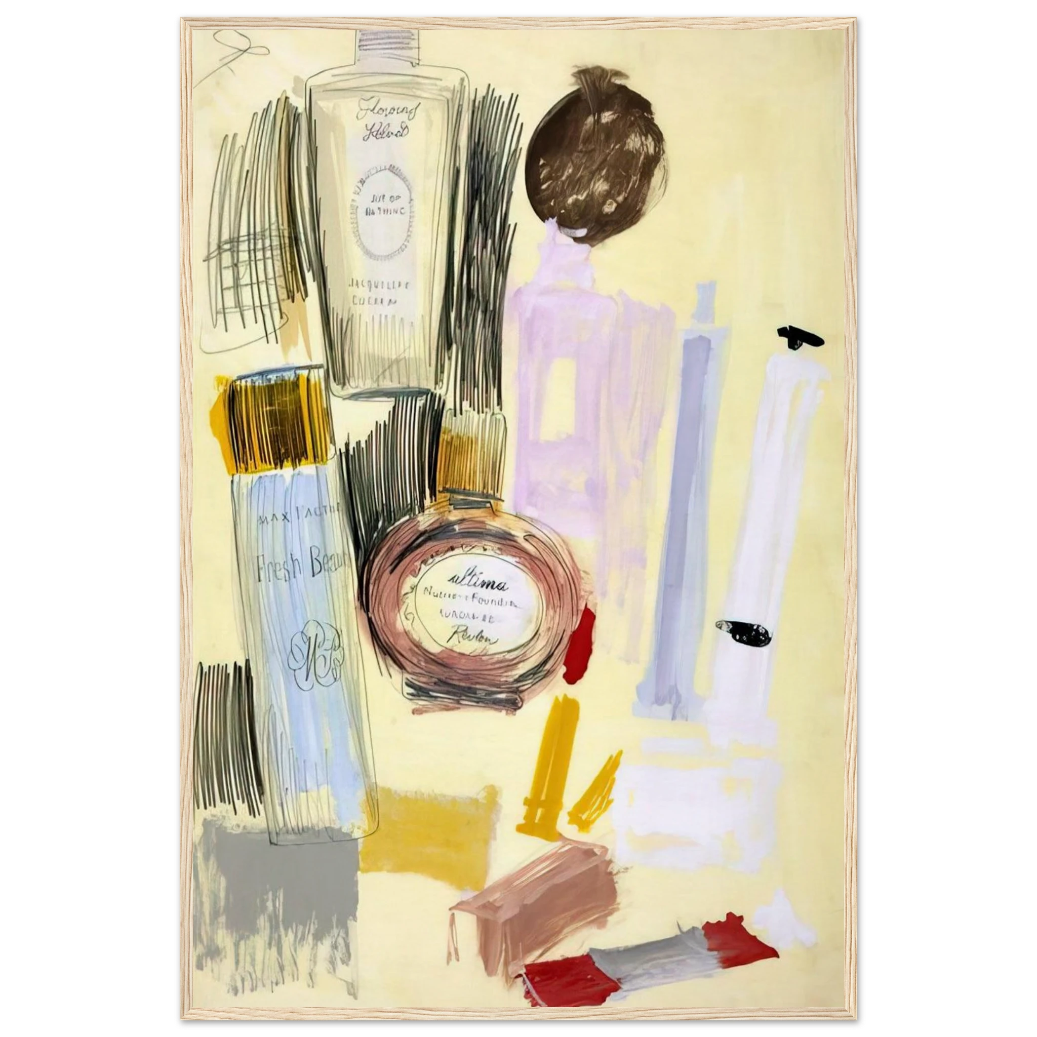 Untitled  Beauty Products  Framed Poster | Andy Warhol Framed Prints Wall Art | Andy Warhol Prints