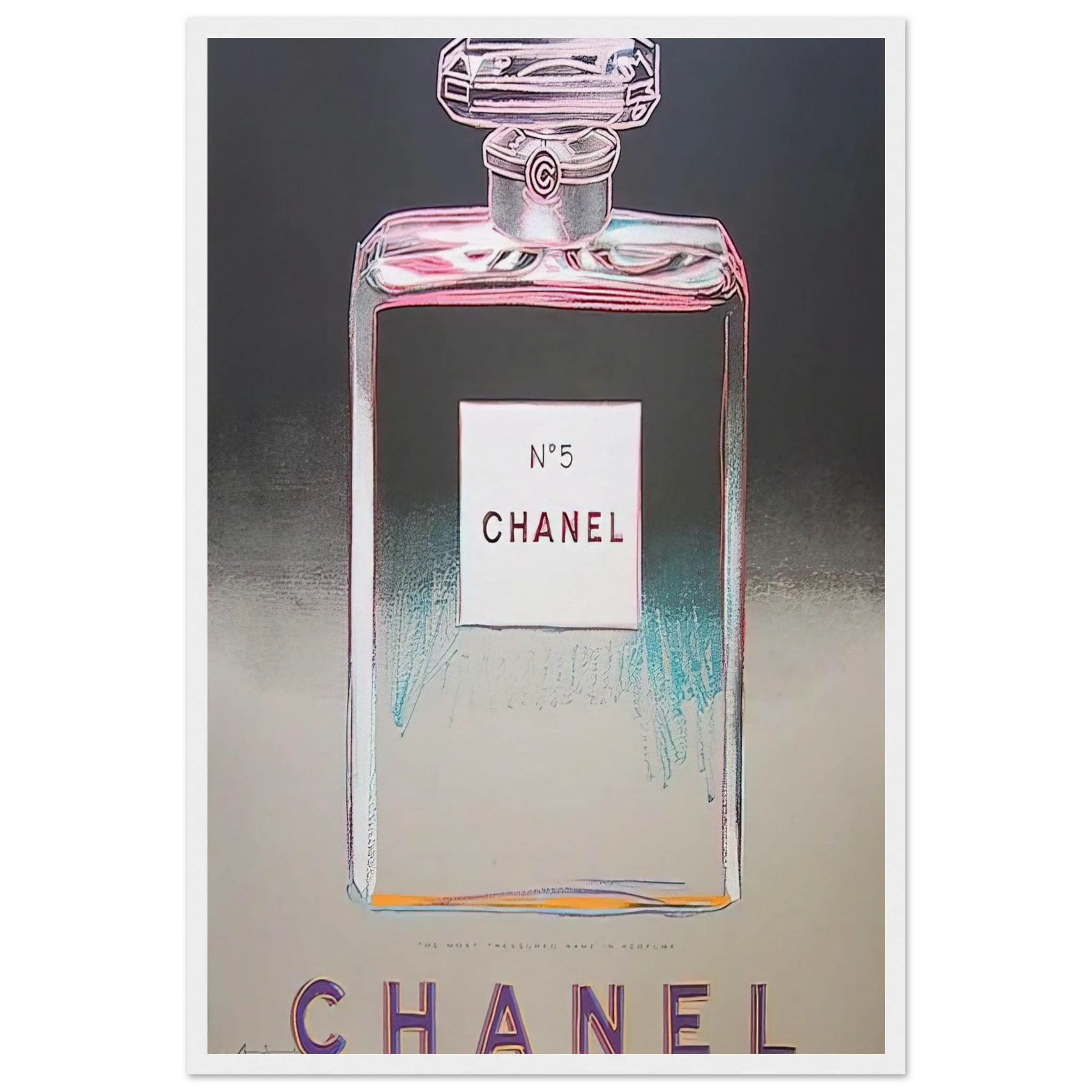 Chanel No. 5 Framed Poster | Andy Warhol Framed Prints Wall Art | Andy Warhol Prints