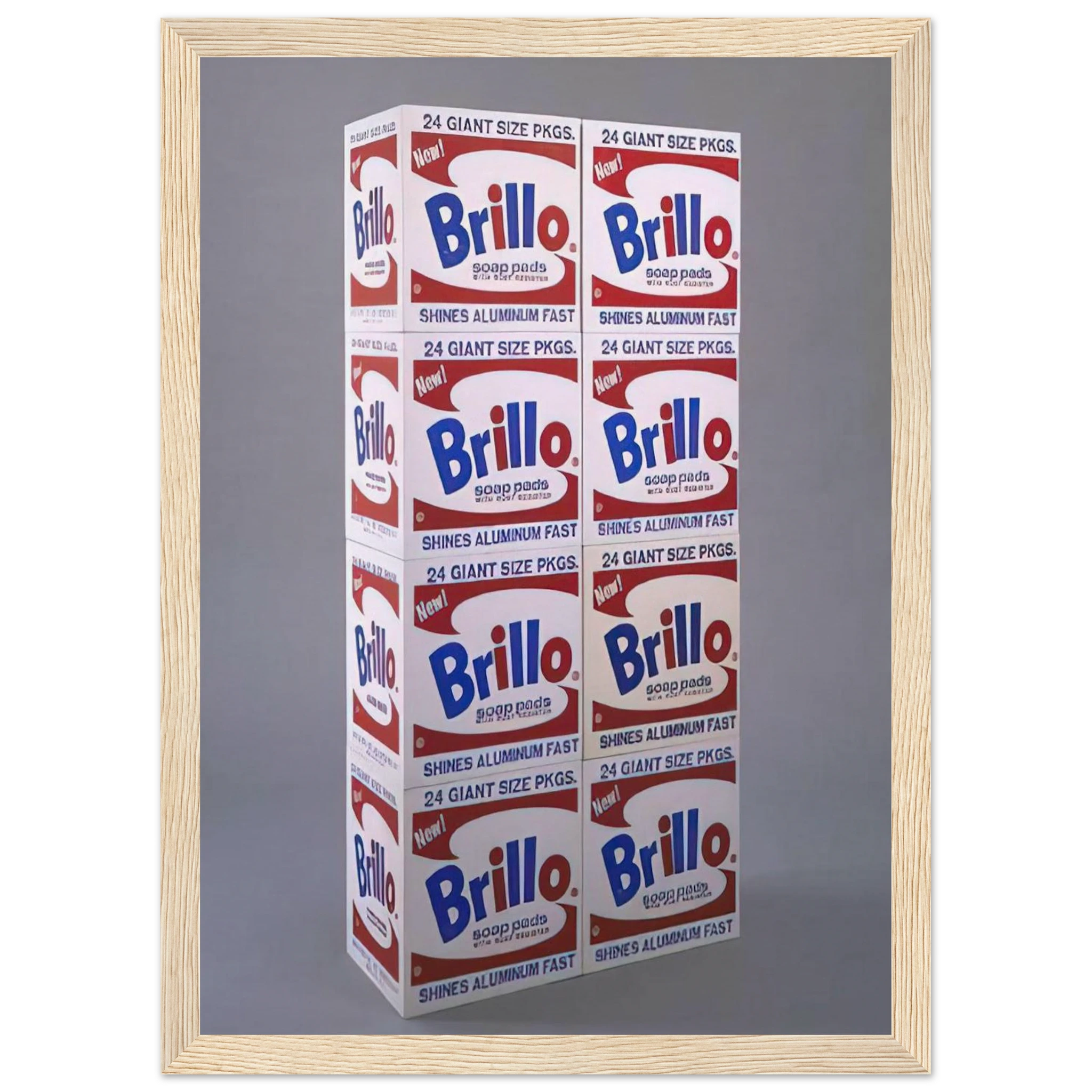 Brillo Soap Pads Boxes Framed Poster | Andy Warhol Framed Prints Wall Art | Andy Warhol Prints